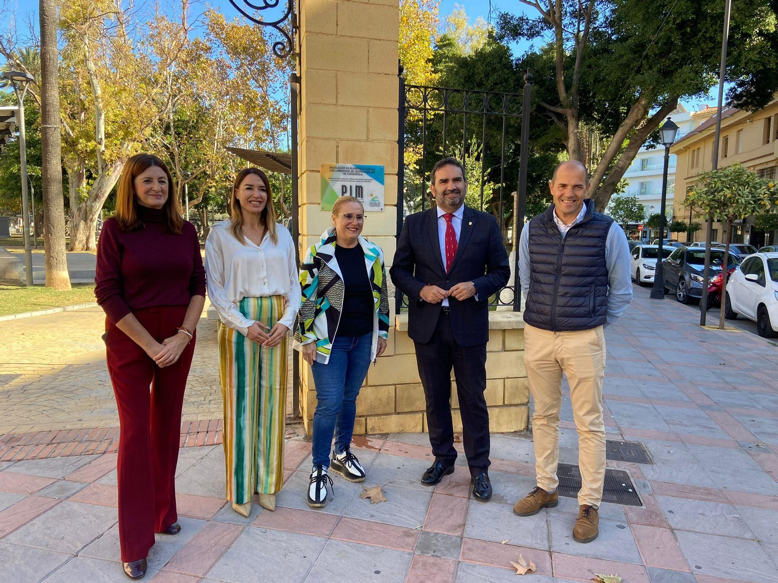 La visita institucional a los trabajos.