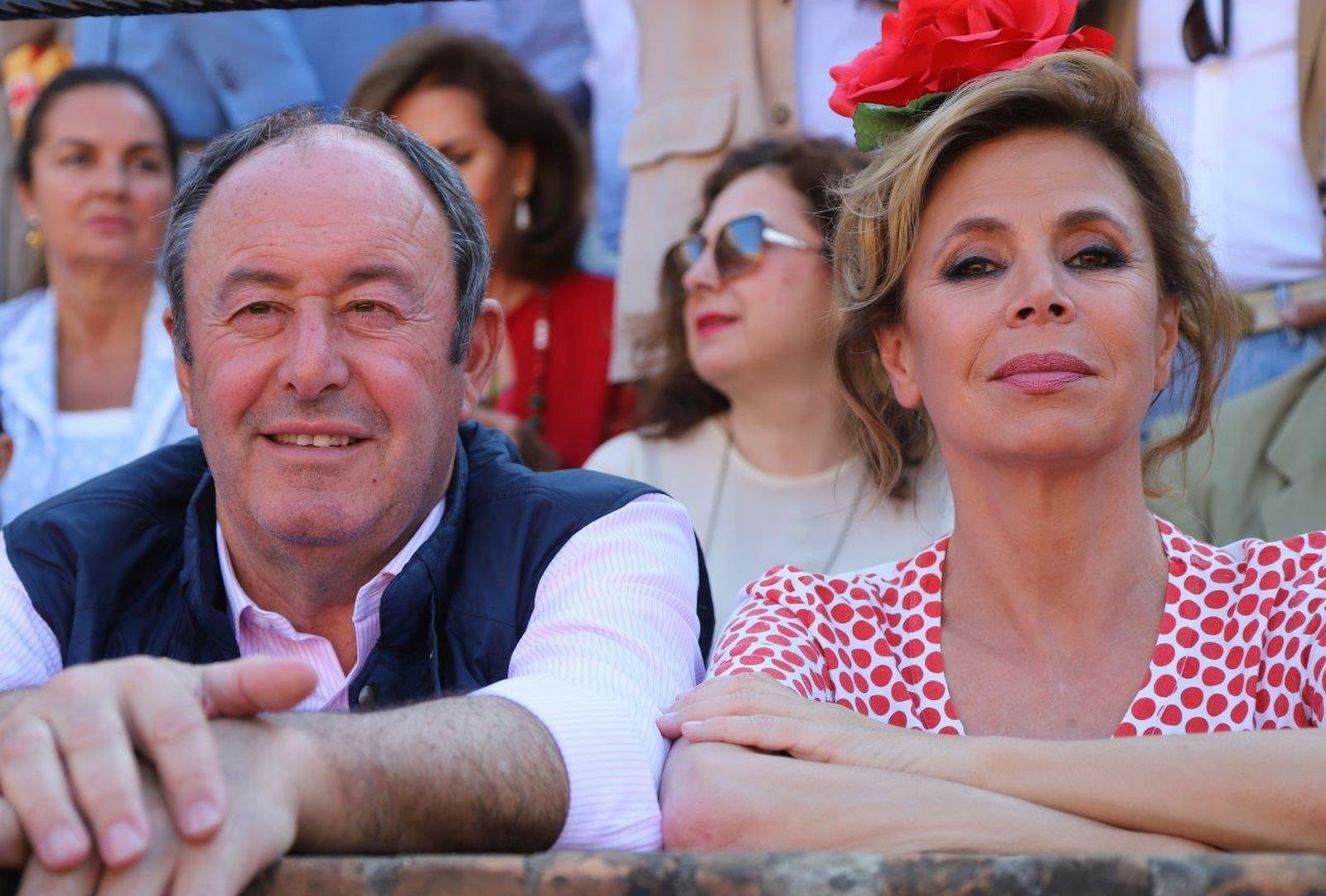 Luis Miguel Rodríguez y Ágatha Ruiz de la Prada