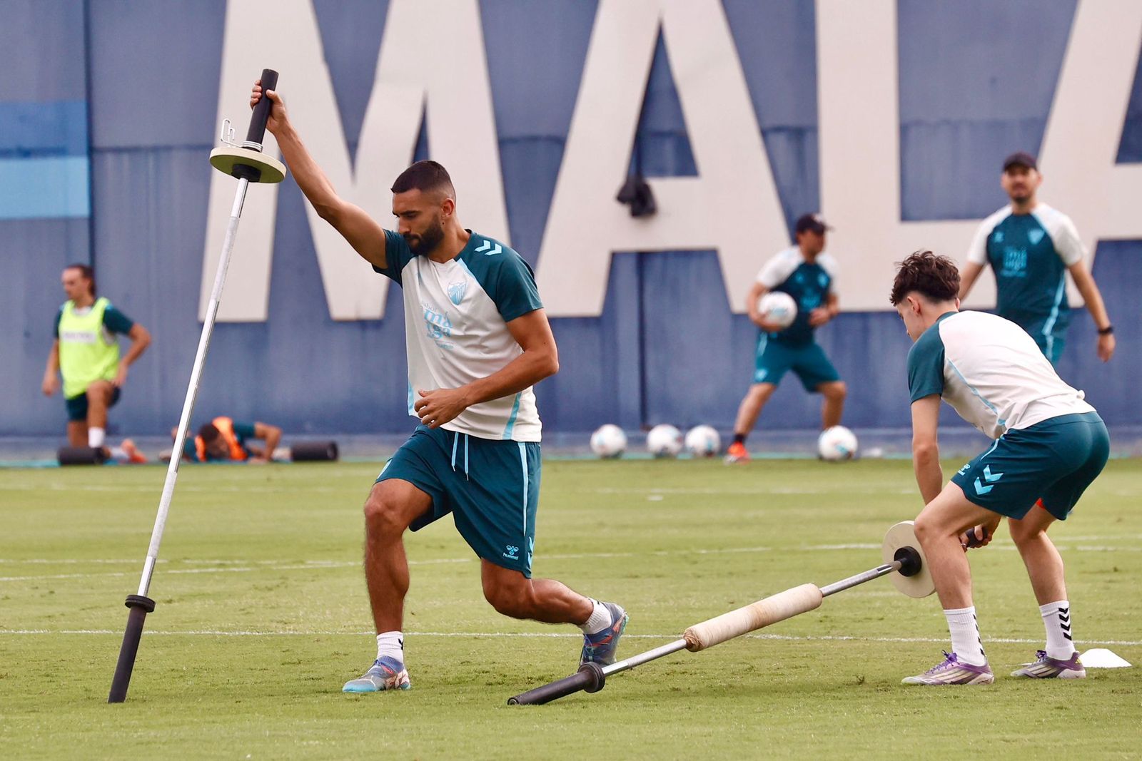 Rafita, del filial, novedad en el entrenamiento ante la baja de Carlos Puga