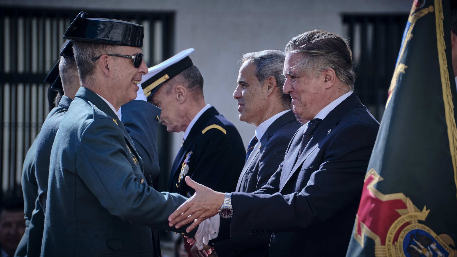 Día del Pilar en la Comandancia de la Guardia Civil de Cádiz.