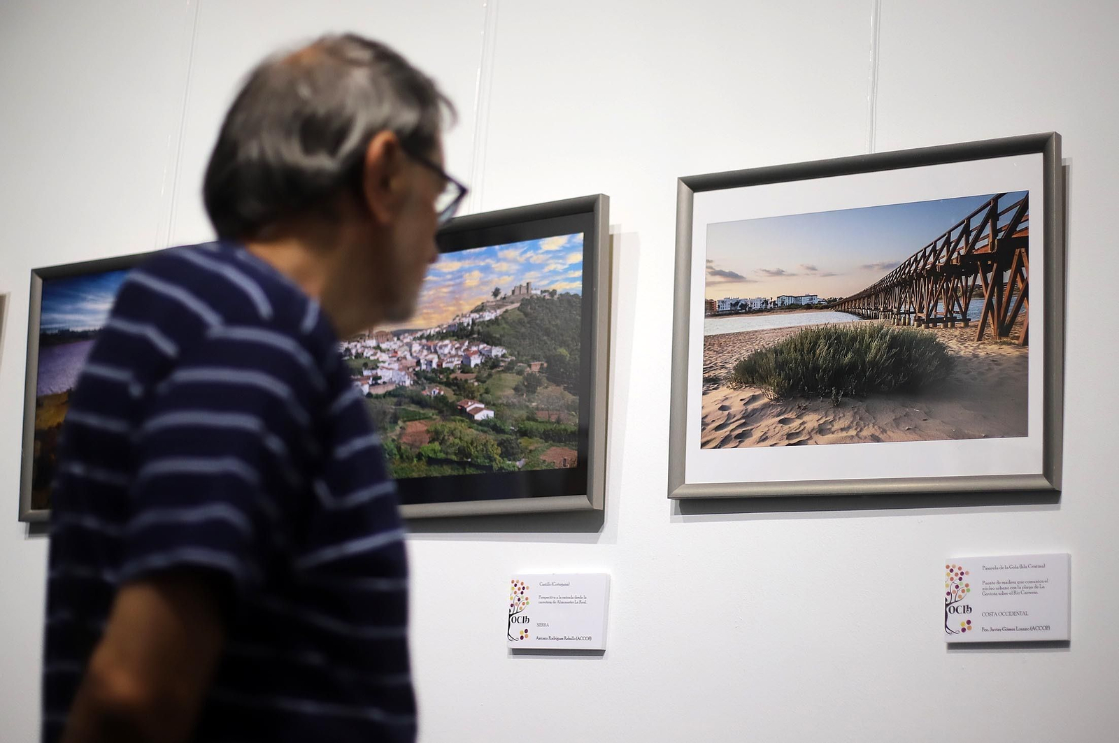 Imágenes de la exposición "Patrimonio de Huelva y Provincia", en el Centro Cultural "José Luis García Palacios" de la Fundación Caja Rural del Sur