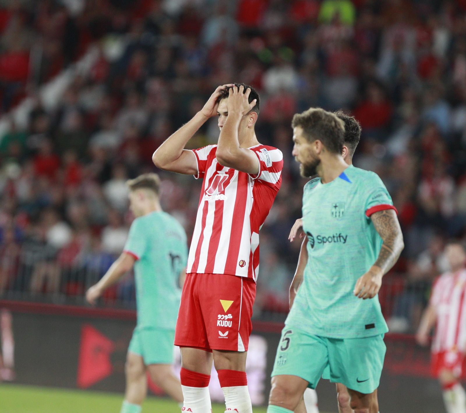 Las mejores imágenes del partido U.D. Almería-F.C. Barcelona