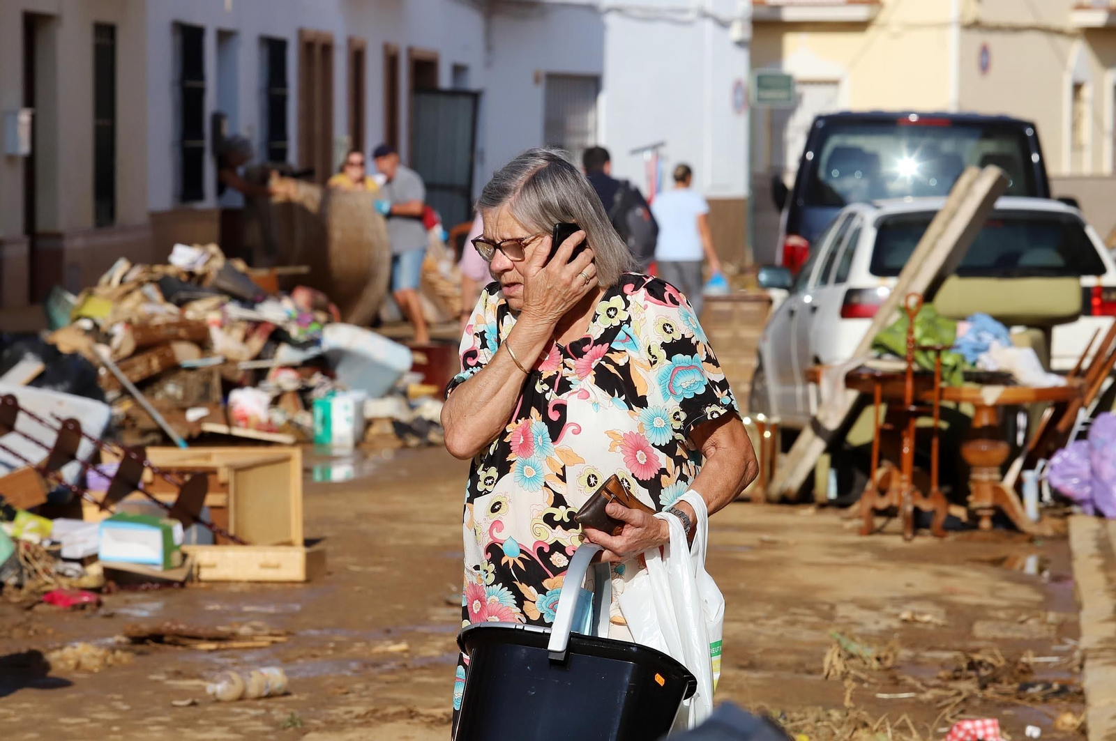 Imágenes de los destrozos provocados por el temporal en Lepe