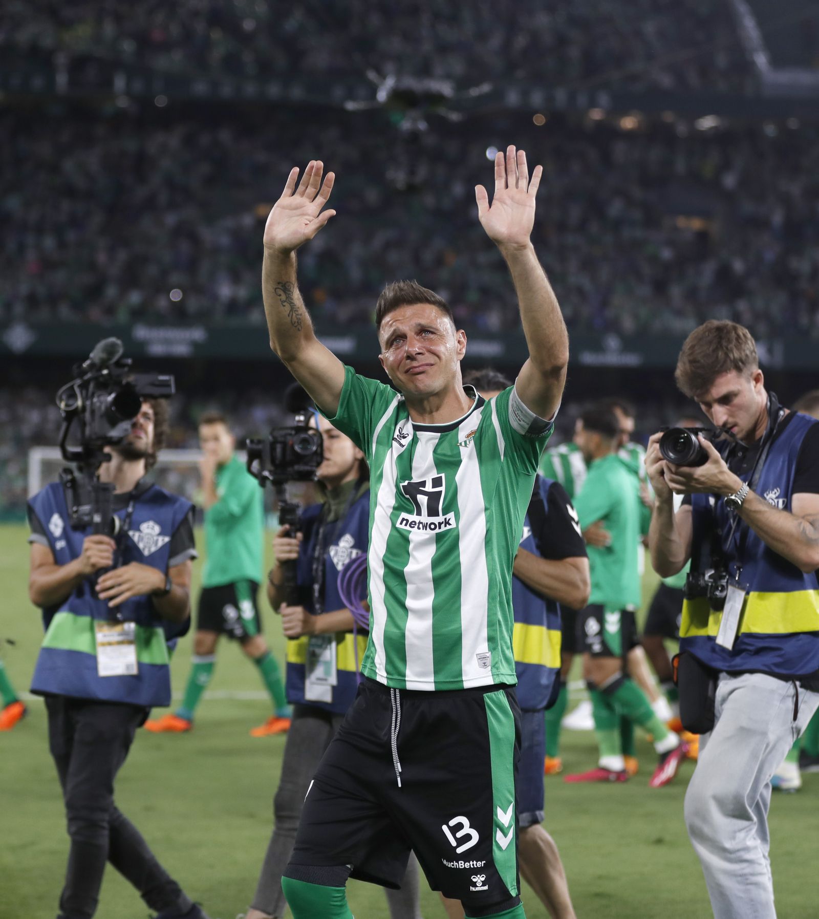 Fotos de la celebración de despedida como jugador del Betis