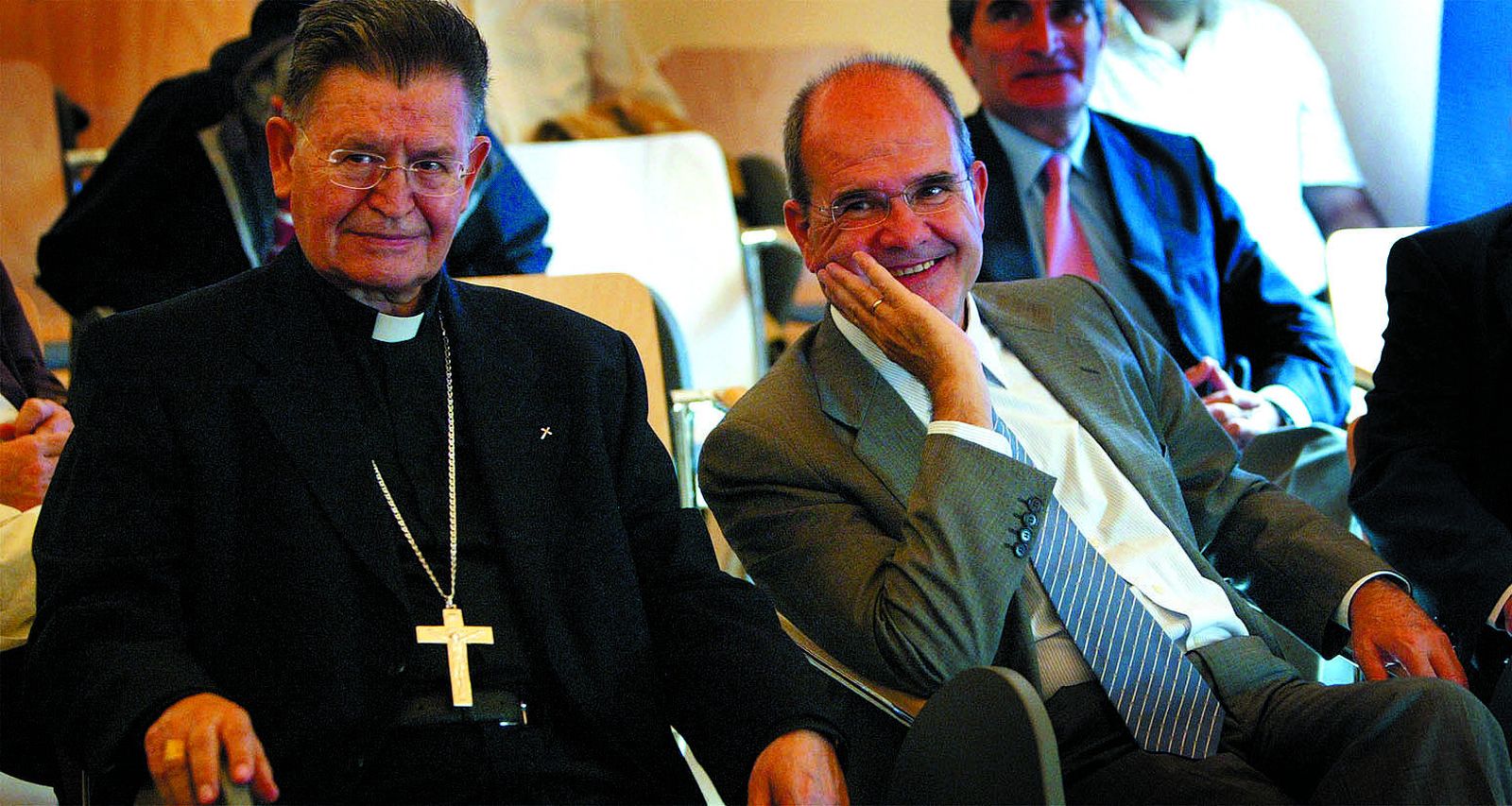 Antonio Ceballos con el entonces presidente de la Junta Manuel Chaves.