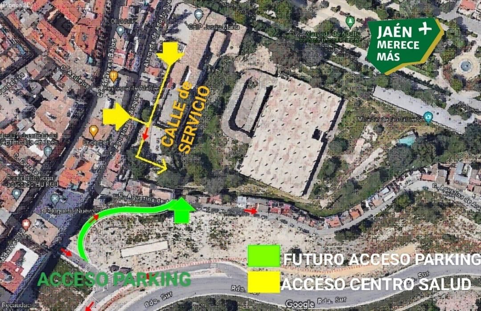 Acceso propuesto por Jaén Merece Más.