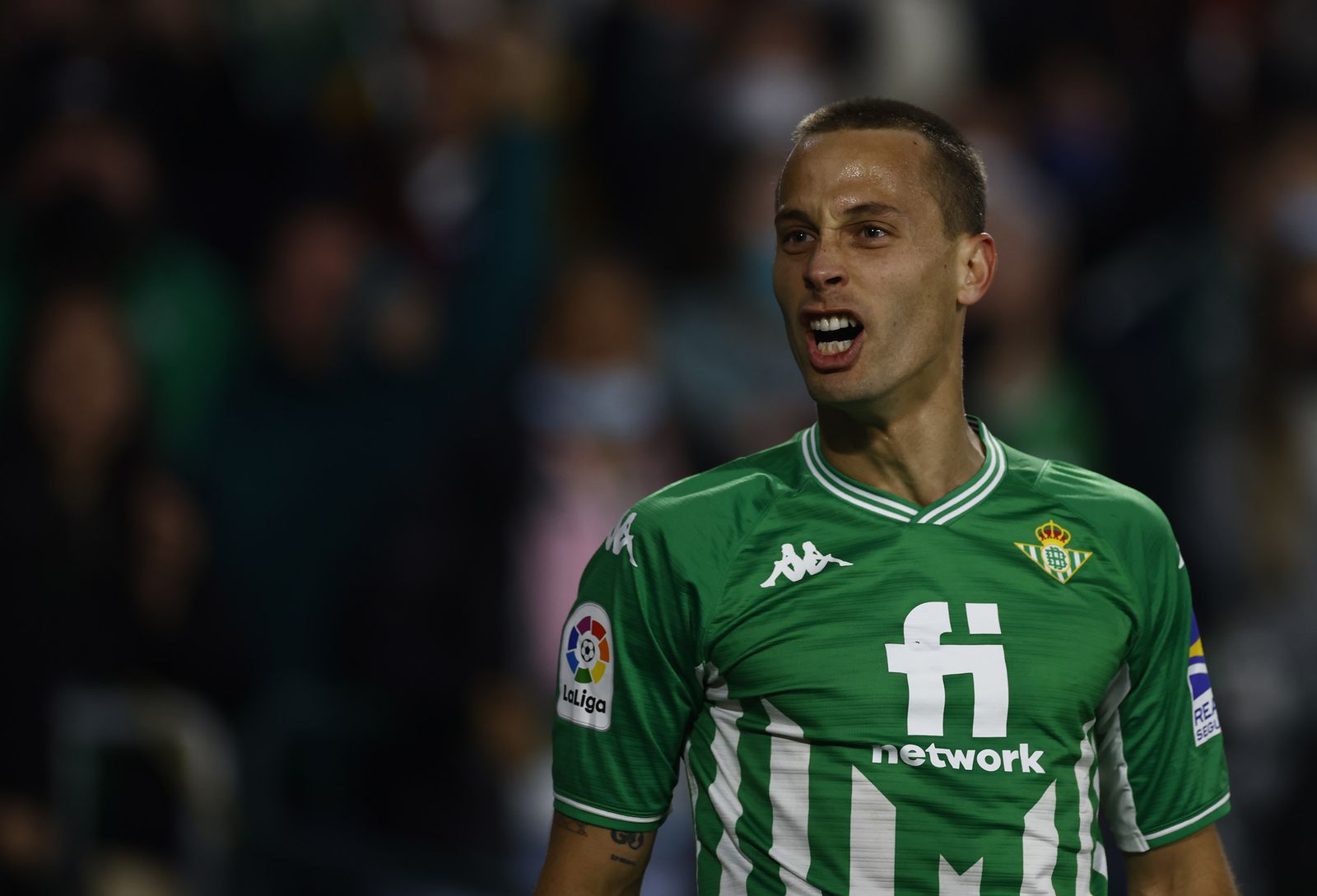 Canales celebra su gol al Alavés.