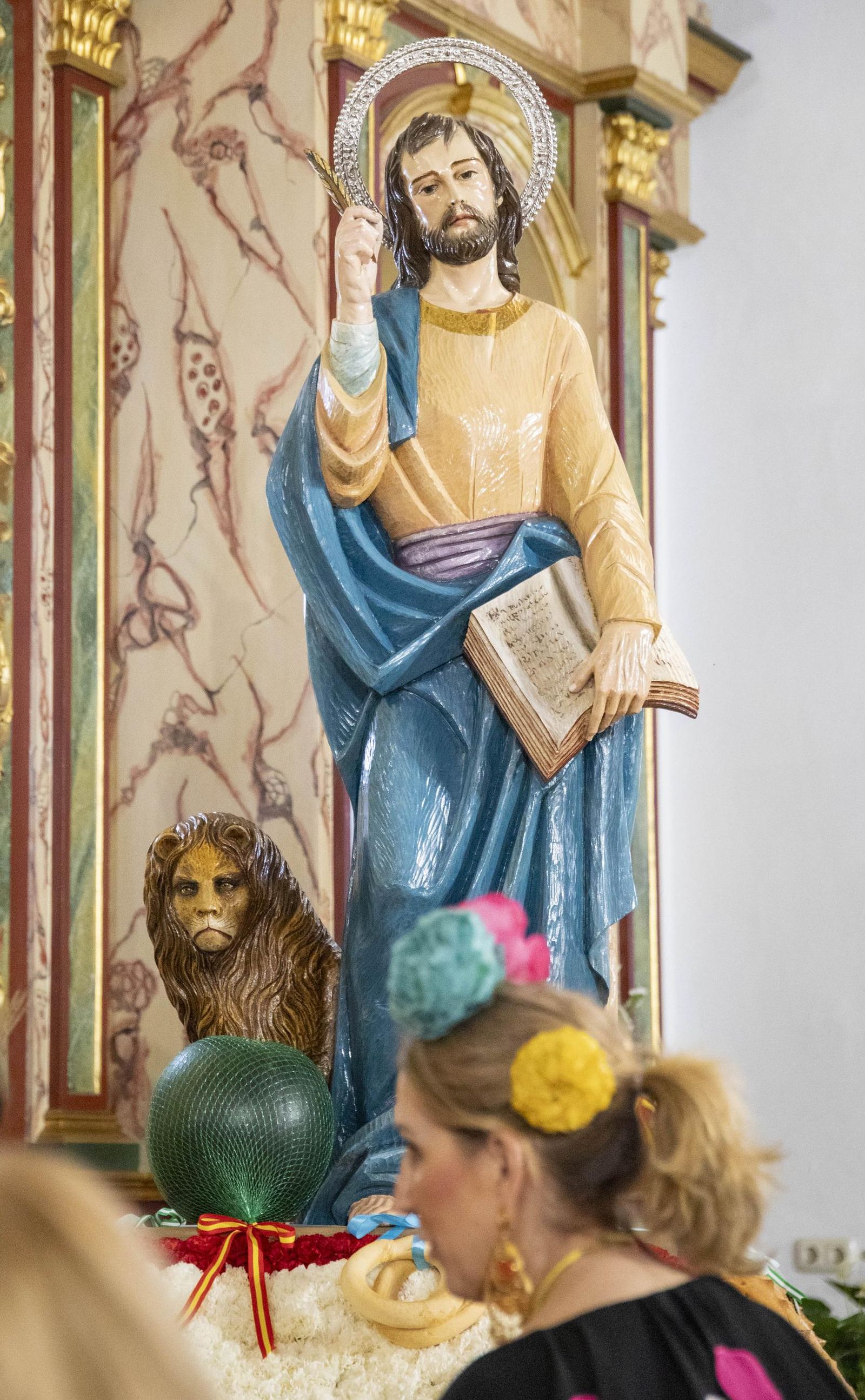 Las imágnes de la misa y procesión en honor a San Marcos en El Ejido