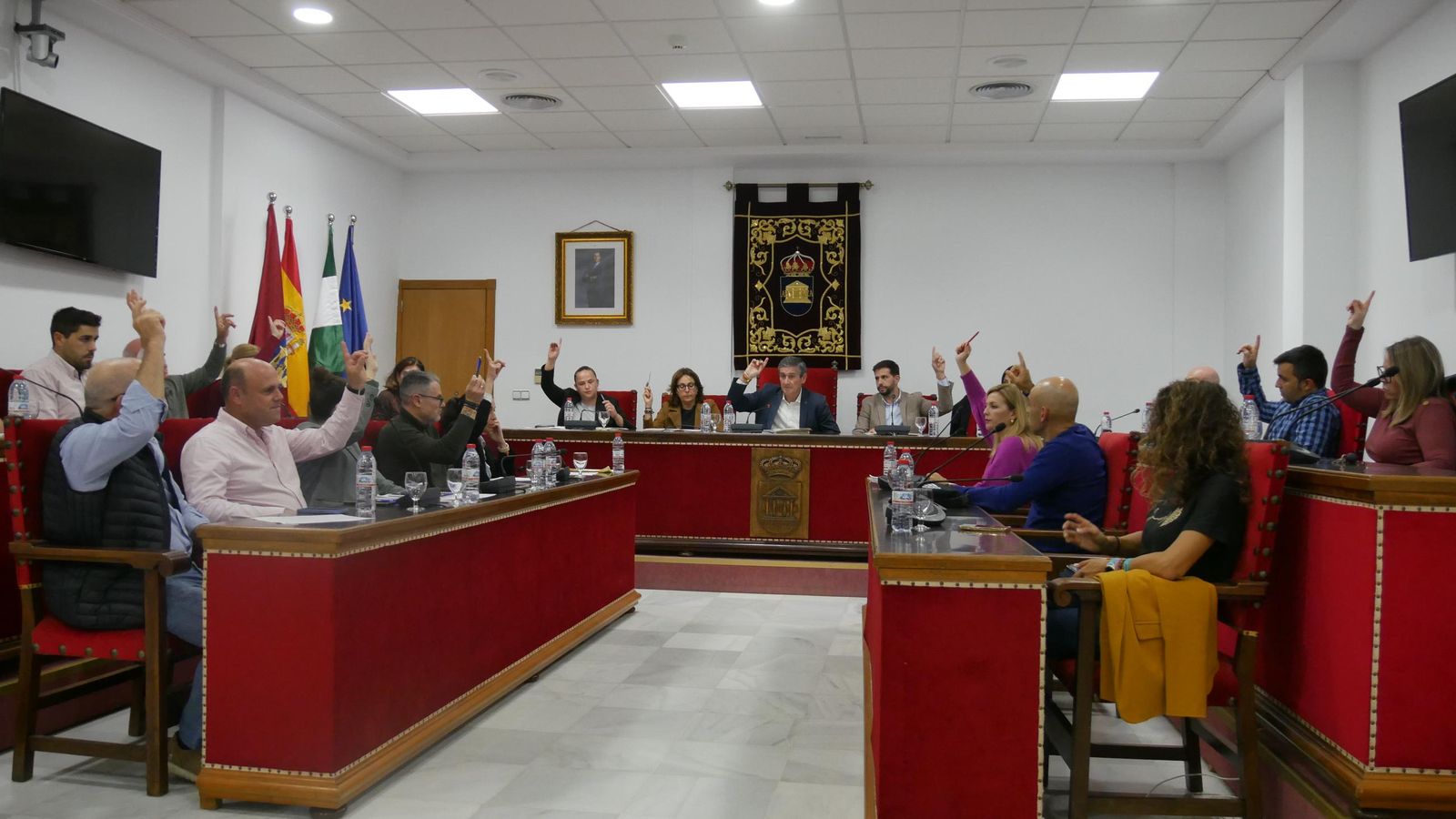 Votación en la sesión plenaria.