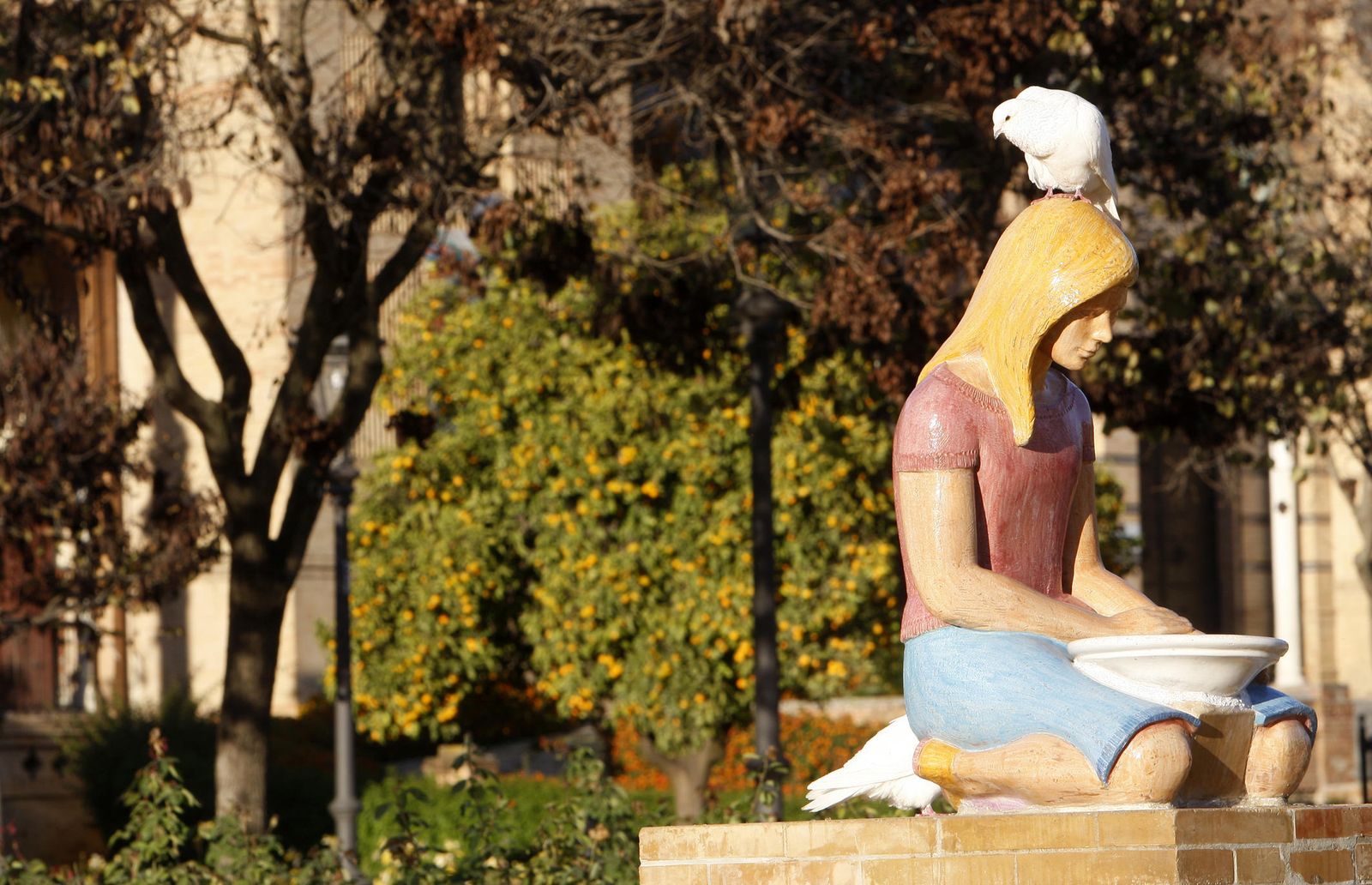 Las Fuentes de las Palomas regresan a la Plaza de América.