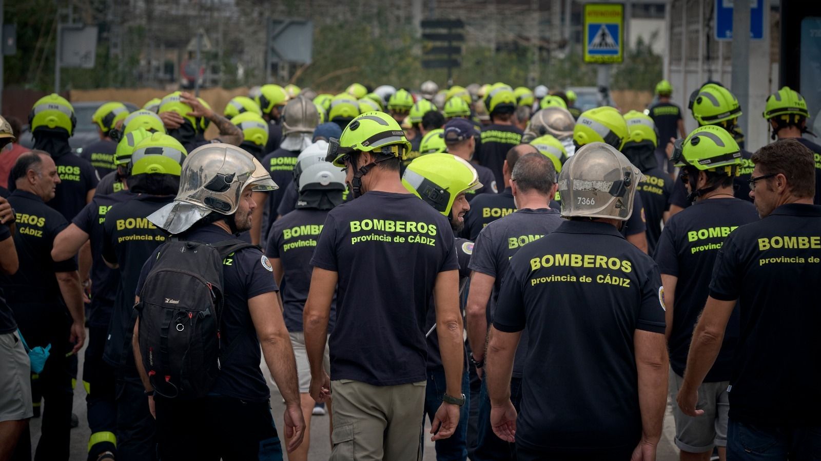Los bomberos se manifestaron la semana pasada pidiendo más personal.
