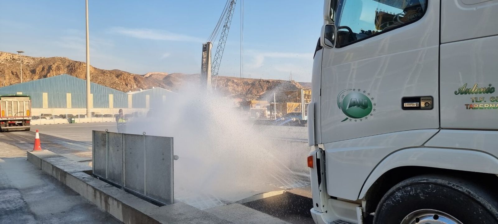 Salma Solutions construirá el lava-ruedas en la terminal pública del Puerto de Carboneras