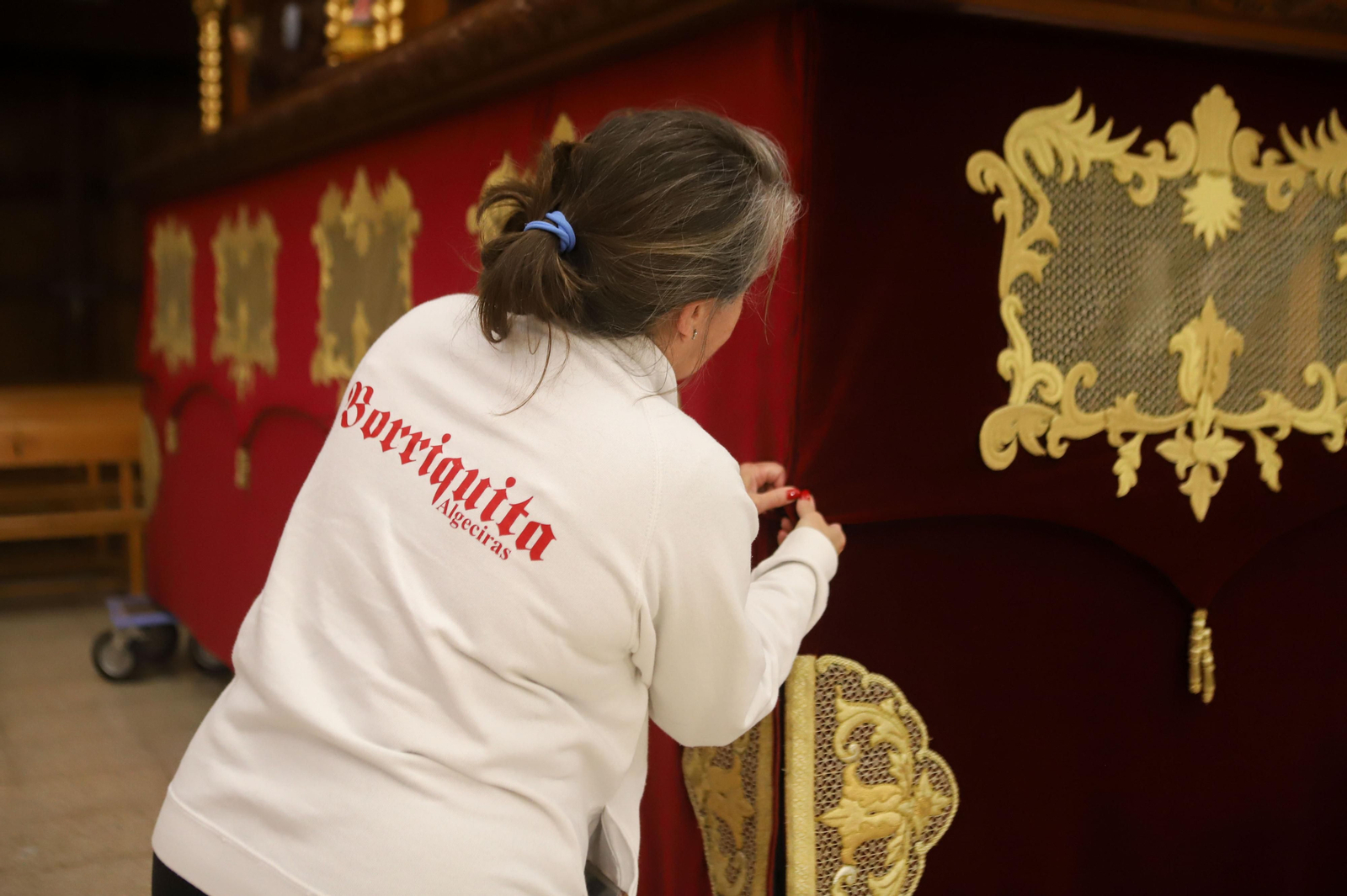Fotos de los preparativos de la Semana Santa en Algeciras