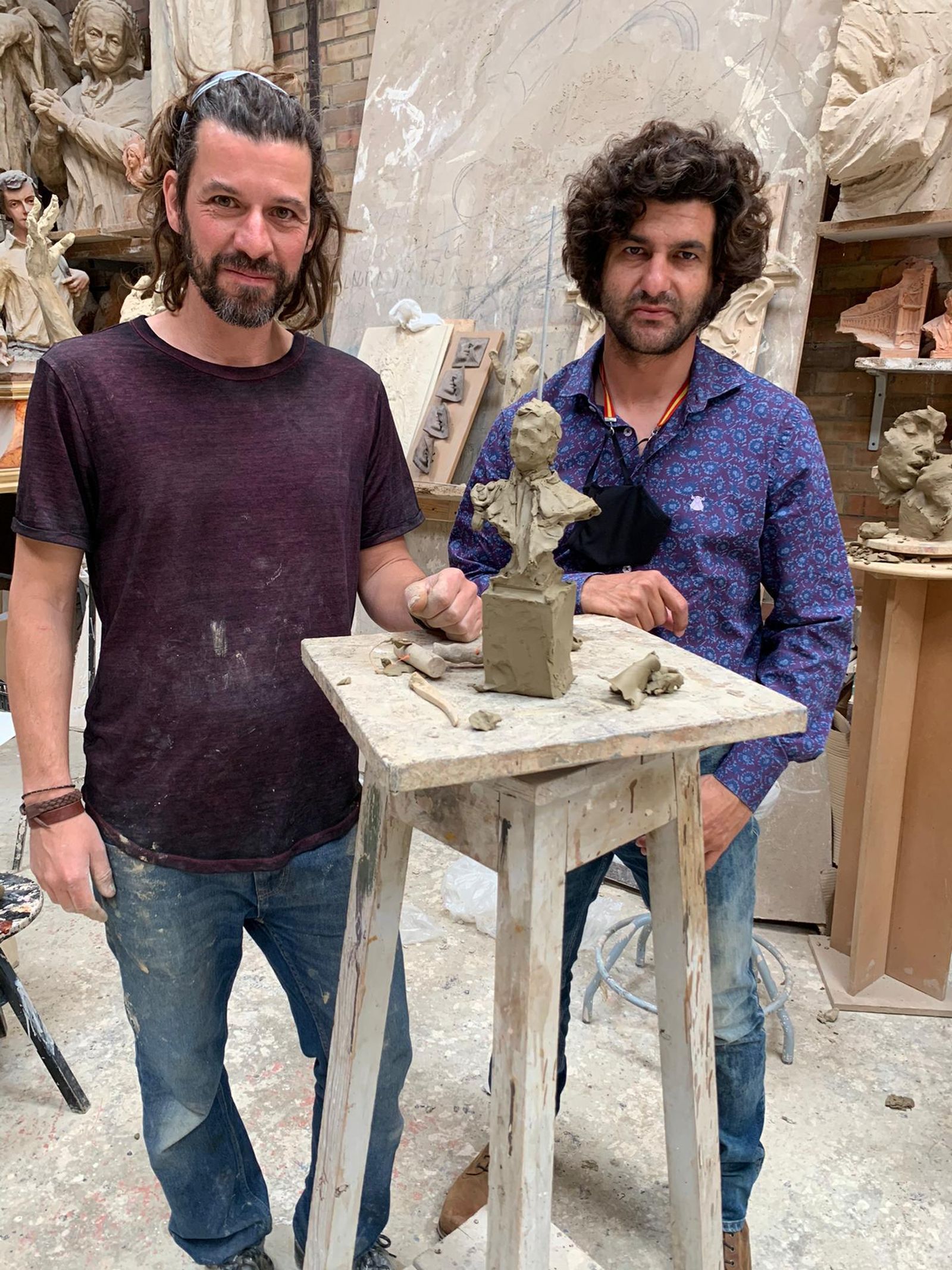 Martín Lagares junto a Morante