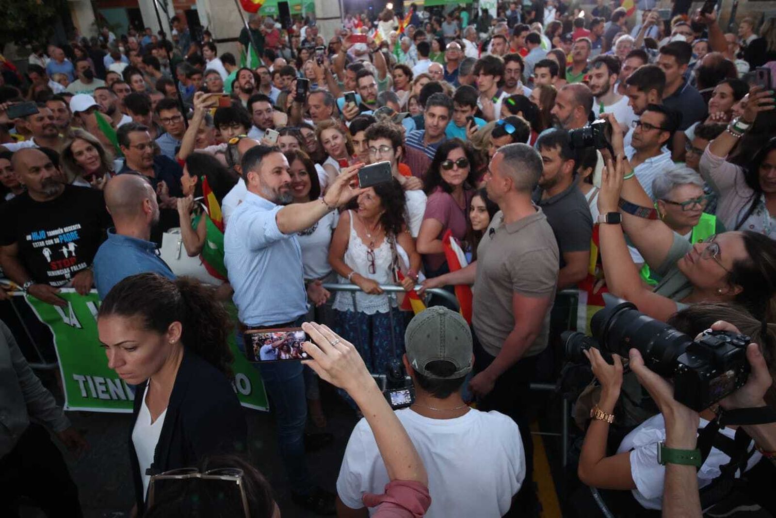 Acto público de Vox en Jerez con Santiago Abascal y Manuel Gavira