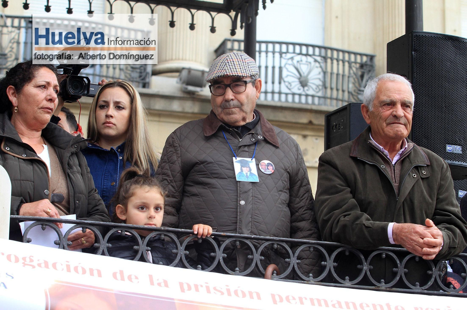 Imágenes de la manifestación contra la derogación de la prisión permanente revisable celebrada en Huelva