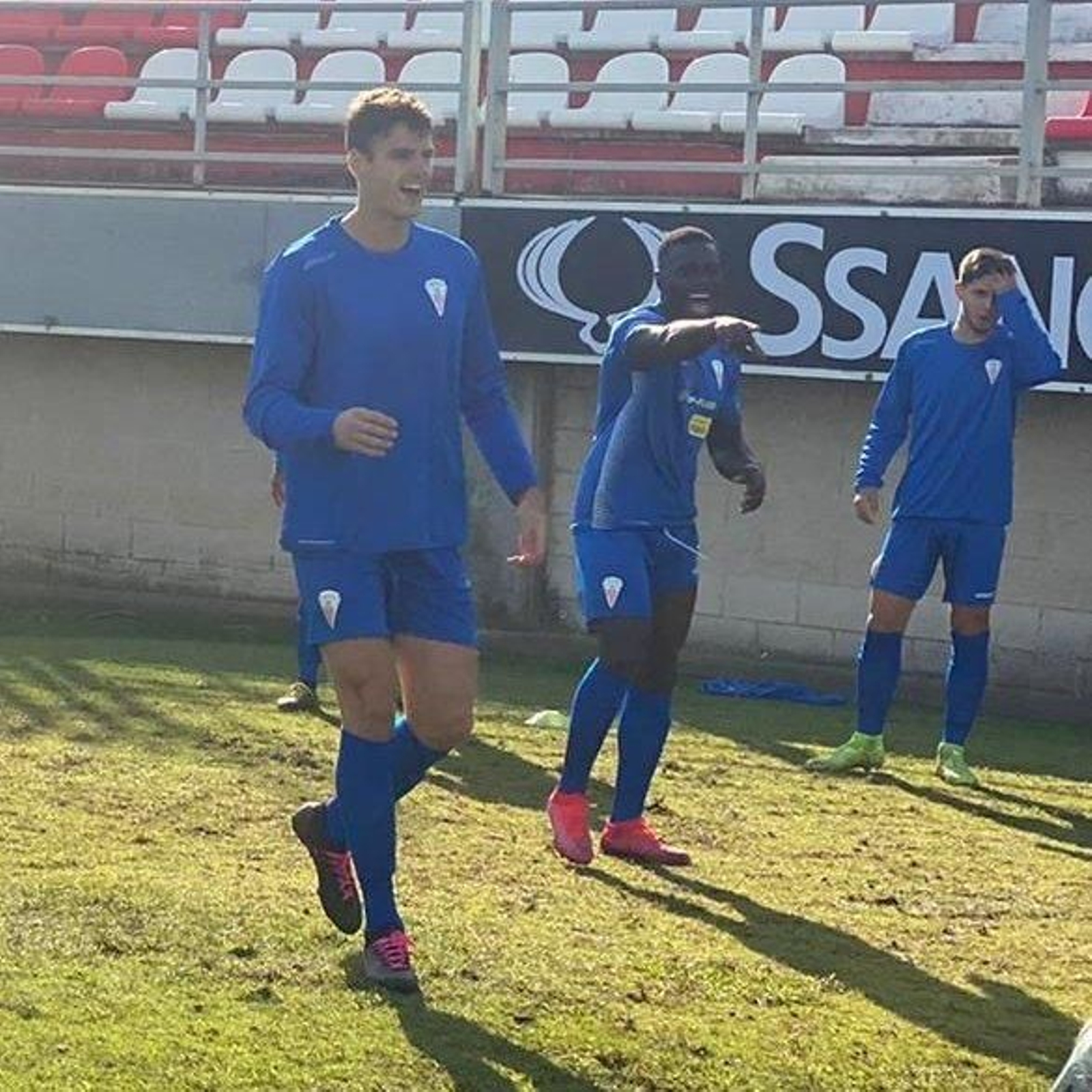 Melgar, en su primer entrenamiento con el Algeciras. Melgar, en su primer entrenamiento con el Algeciras.