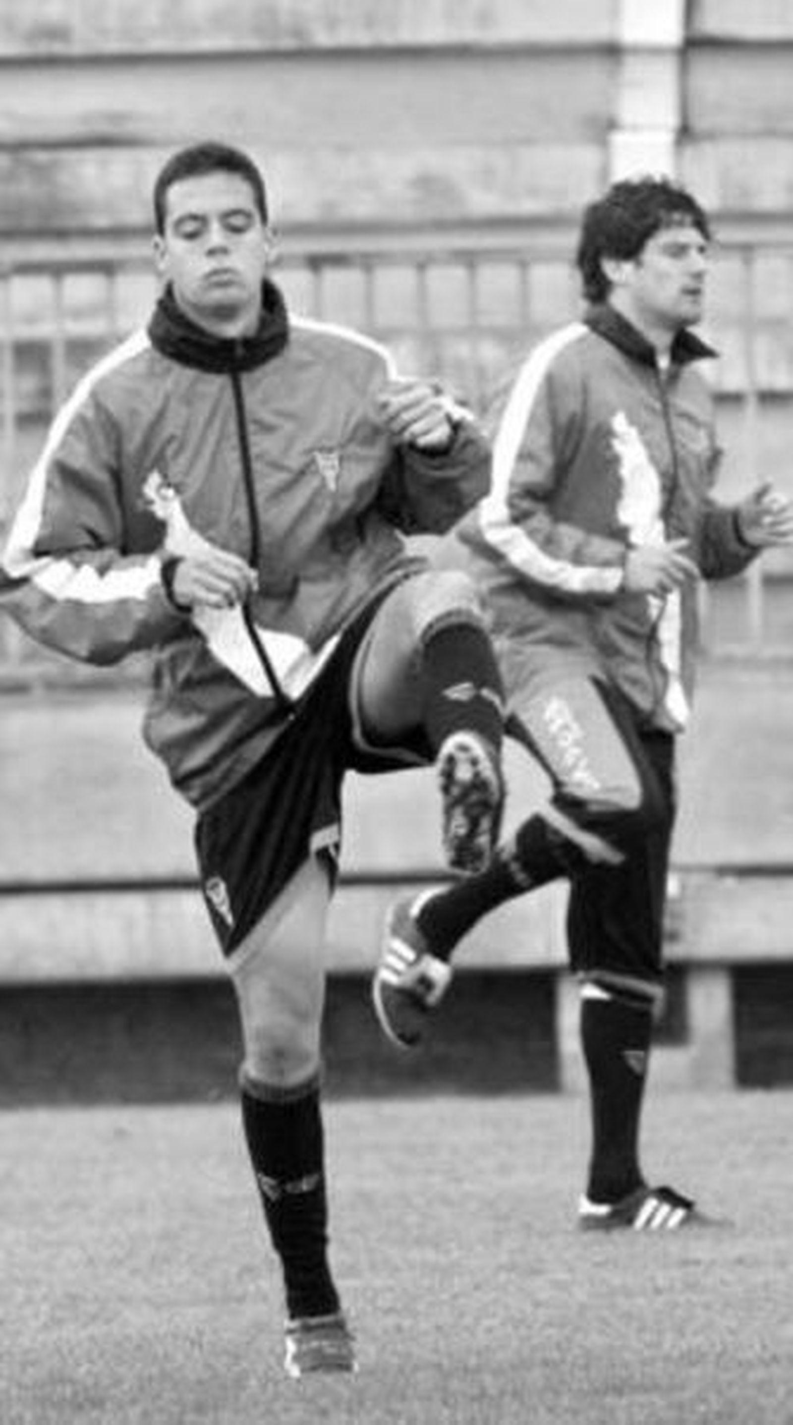 Javi Pérez, durante la sesión de entrenamiento de ayer.