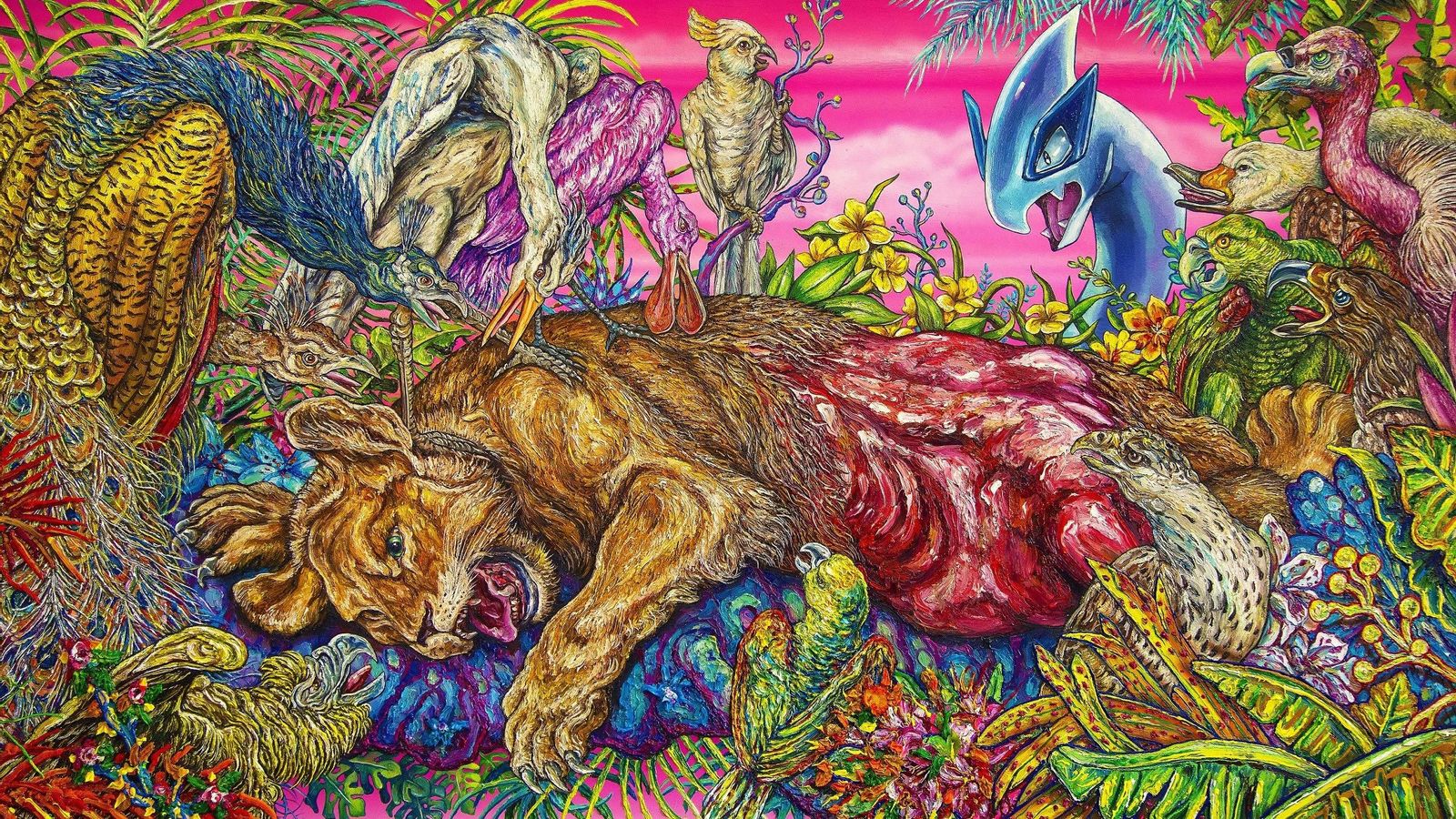 Una de las obras de la exposición.