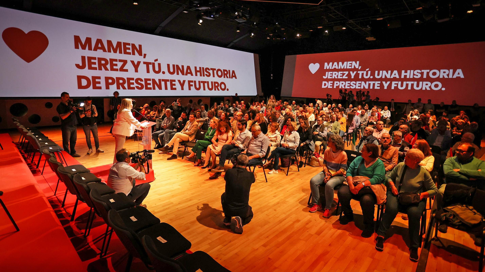 La ministra Nadia Calviño, en la presentación de la candidatura del PSOE de Jerez