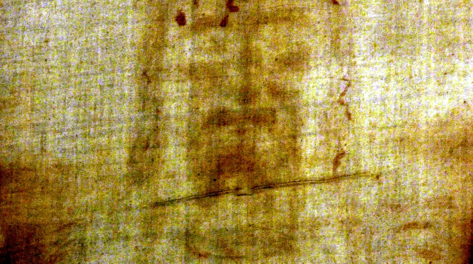 Un detalle de la Sábana Santa.