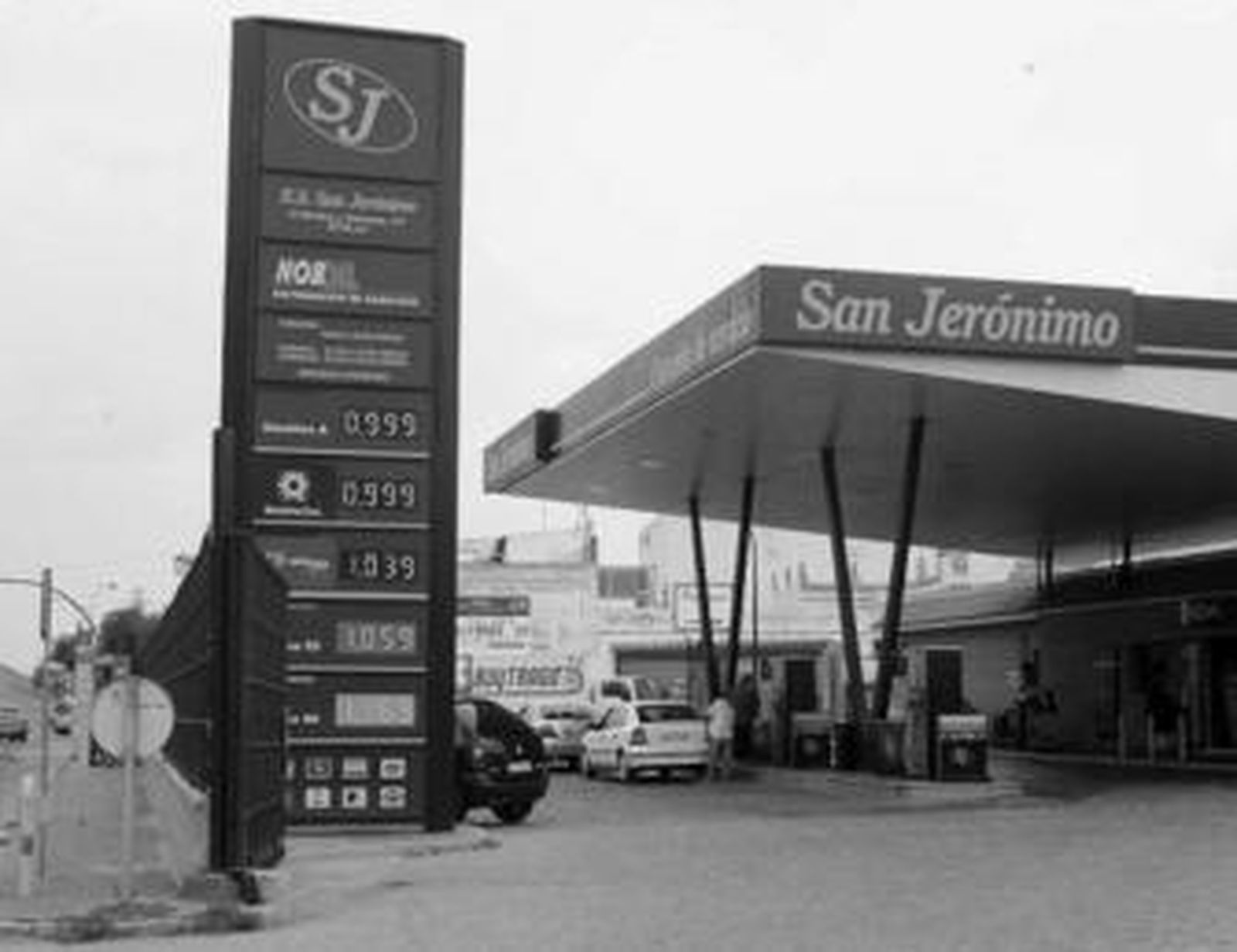 Una estación de servicio con gasolina ecológica en la provincia de Sevilla.