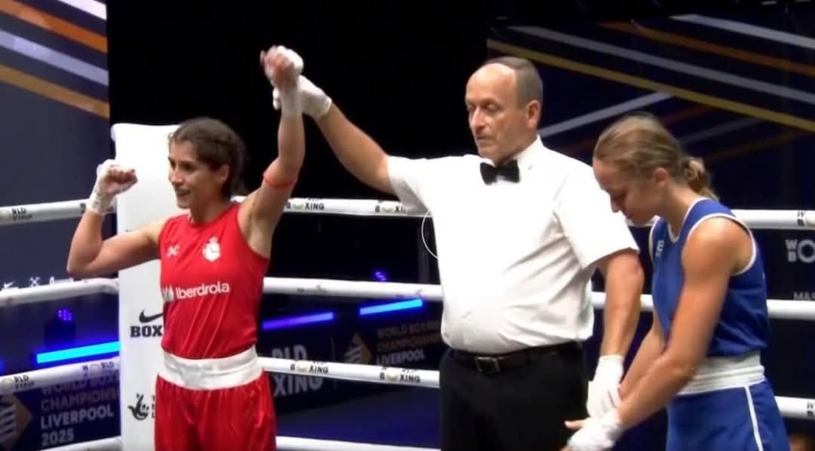 Marta López del Árbol, tras vencer a Durikova.