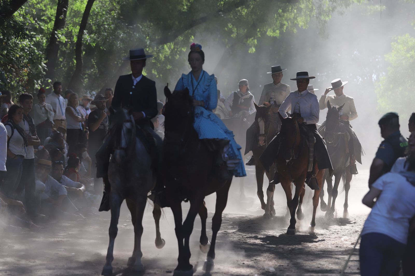 Imágenes de la Hermandad del Rocío de Huelva en la charca