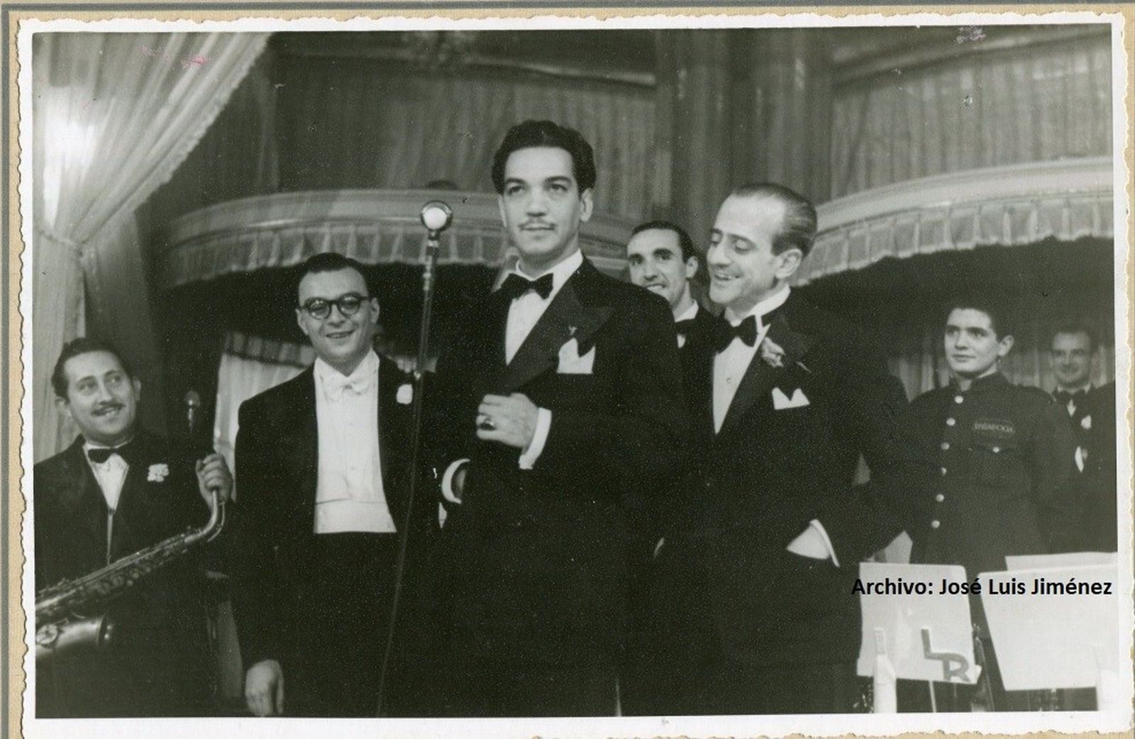 Fernando Viola junto a Cantinflas, Madrid 1946.