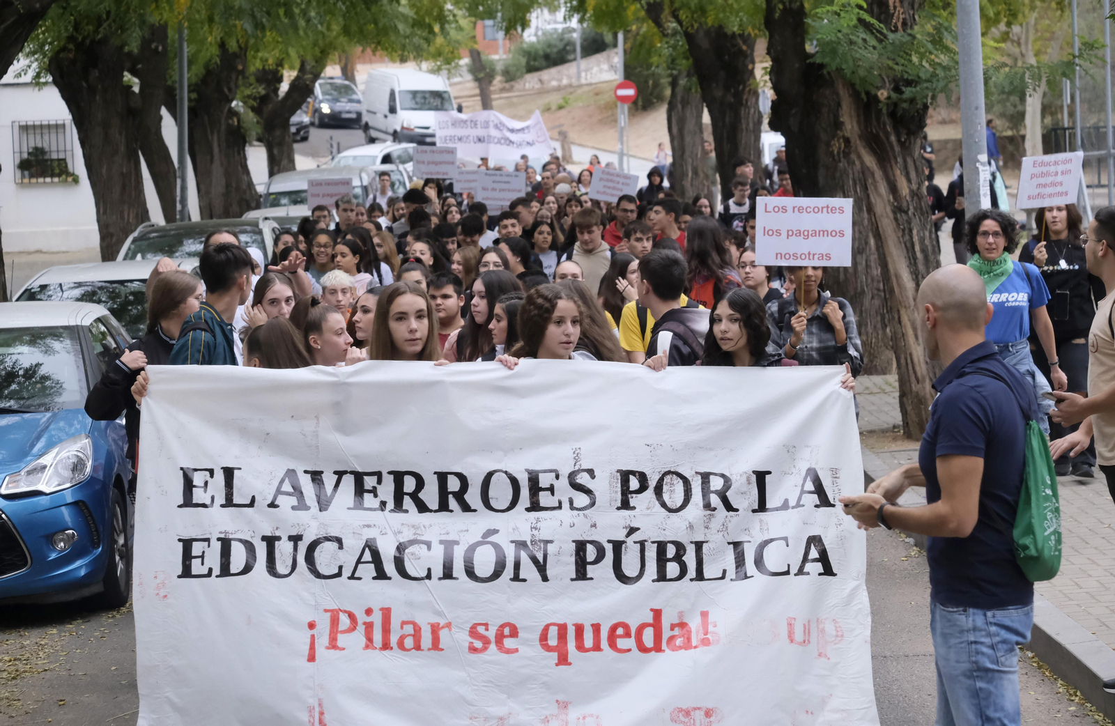 La nueva protesta del instituto Averroes de Córdoba, en imágenes