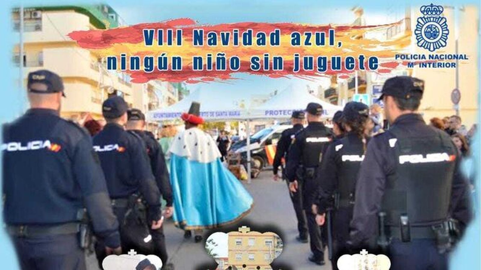 Los Reyes Magos estarán esta tarde junto a la Comisaría de la Policía Nacional.