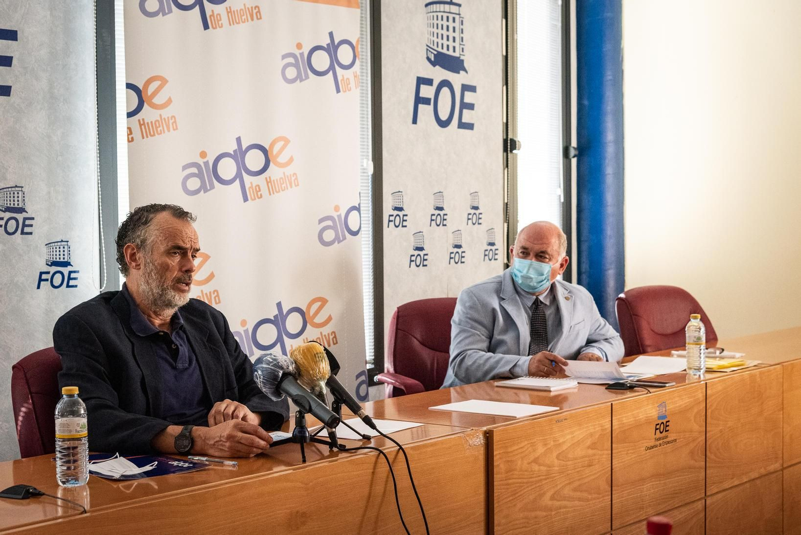 Carlos Ortiz y Rafael Eugenio Romero, presidente y gerente de Aiqbe, desgranaron las principales cifras de la entidad.