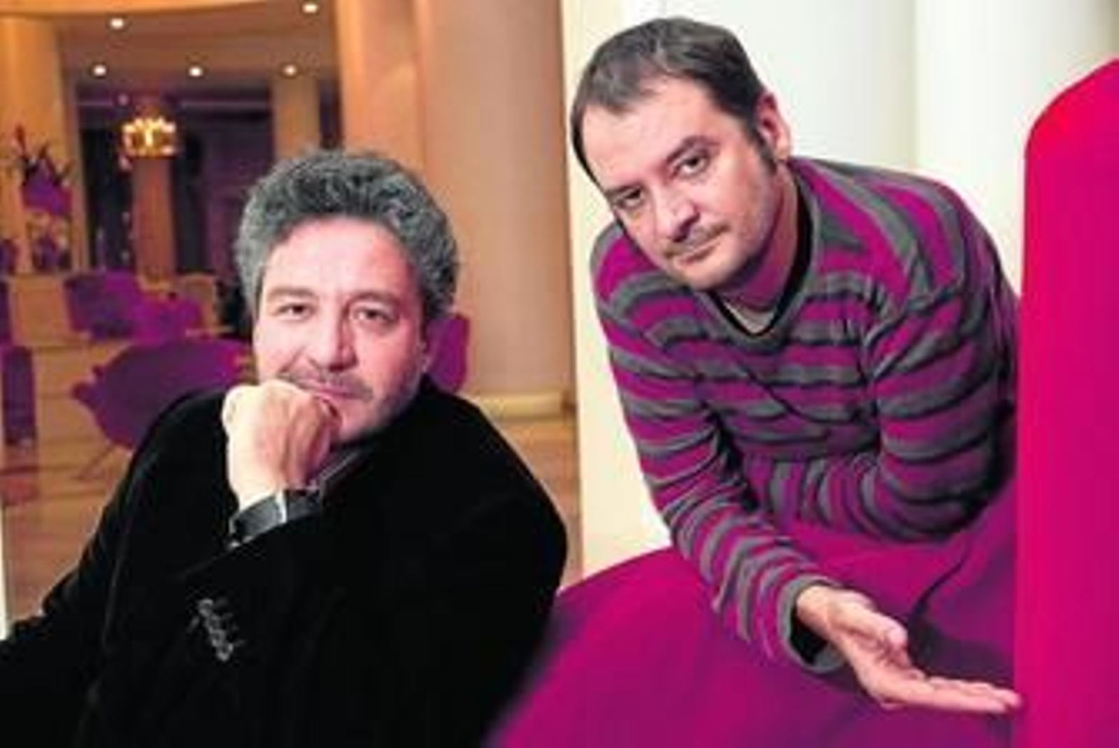 Francesc Miralles y Álex Rovira, durante su reciente visita a Sevilla.