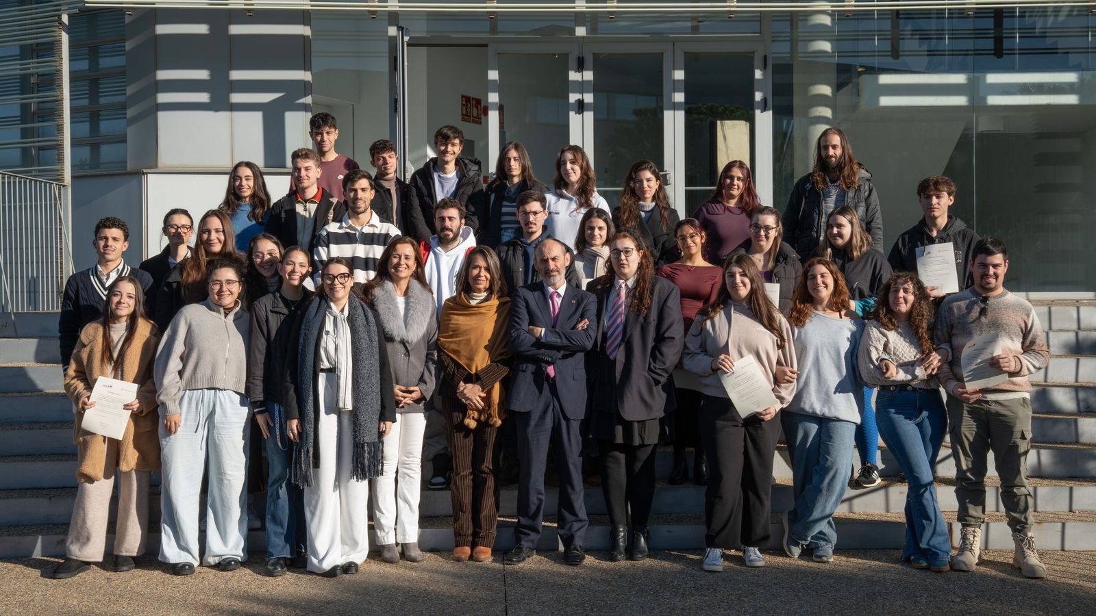 Acto de toma de posesión de los delegados de titulación de la UHU.