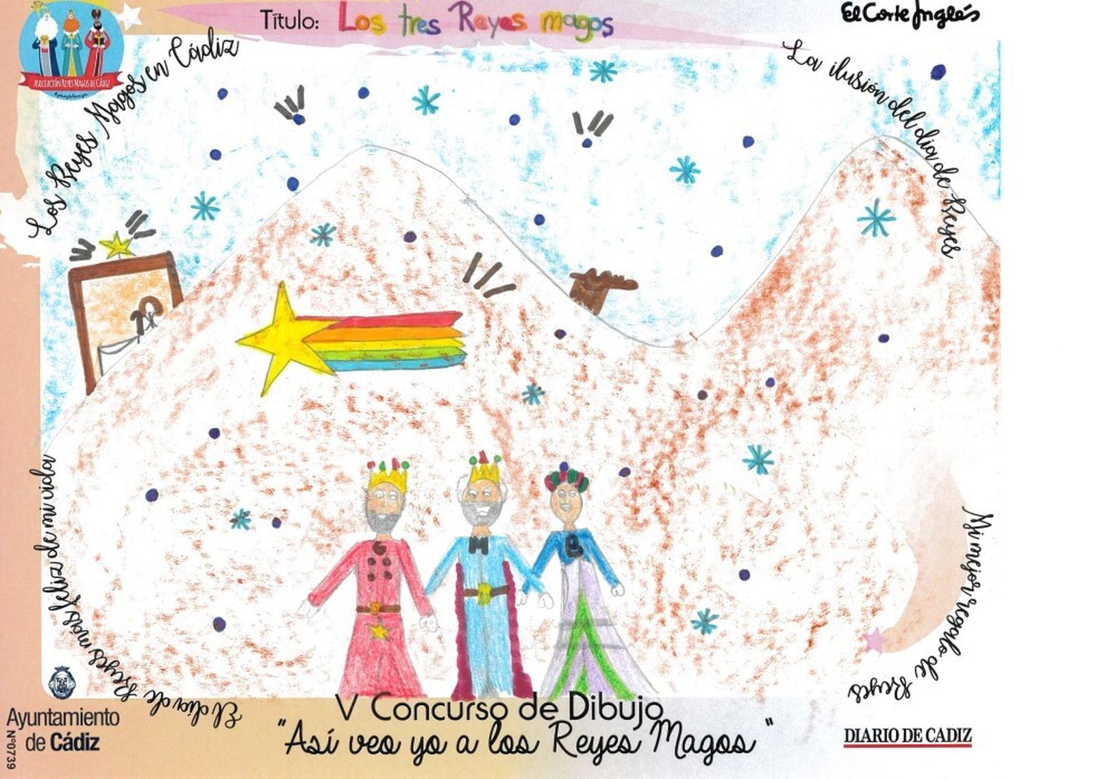 Los dibujos del concurso 'Así veo yo a los Reyes Magos'.