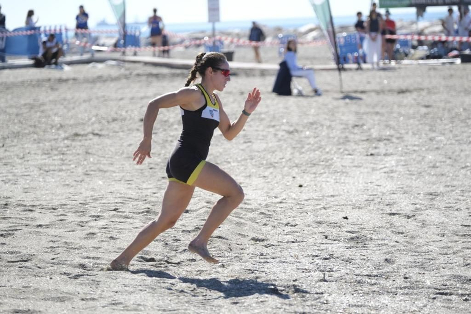 Espectáculo en el I Open Costa del Sol Beach Sprint celebrado en Málaga