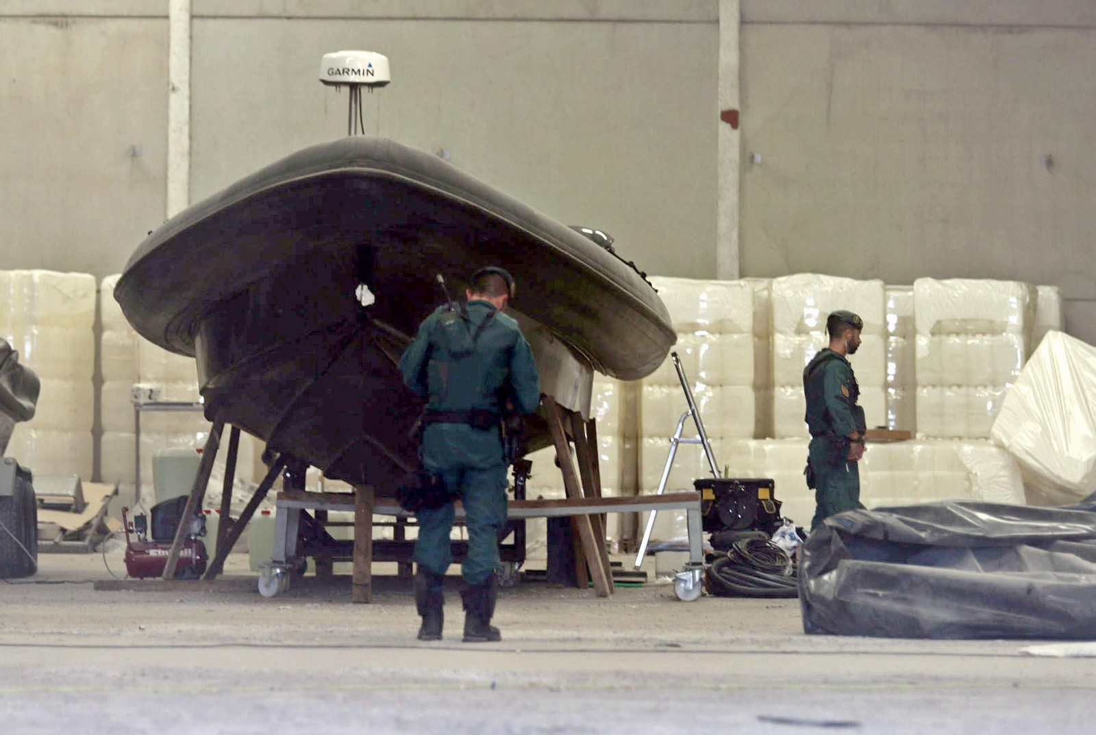 Semirrígida intervenida en el marco de la operación Colón en Huelva en junio del pasado año.