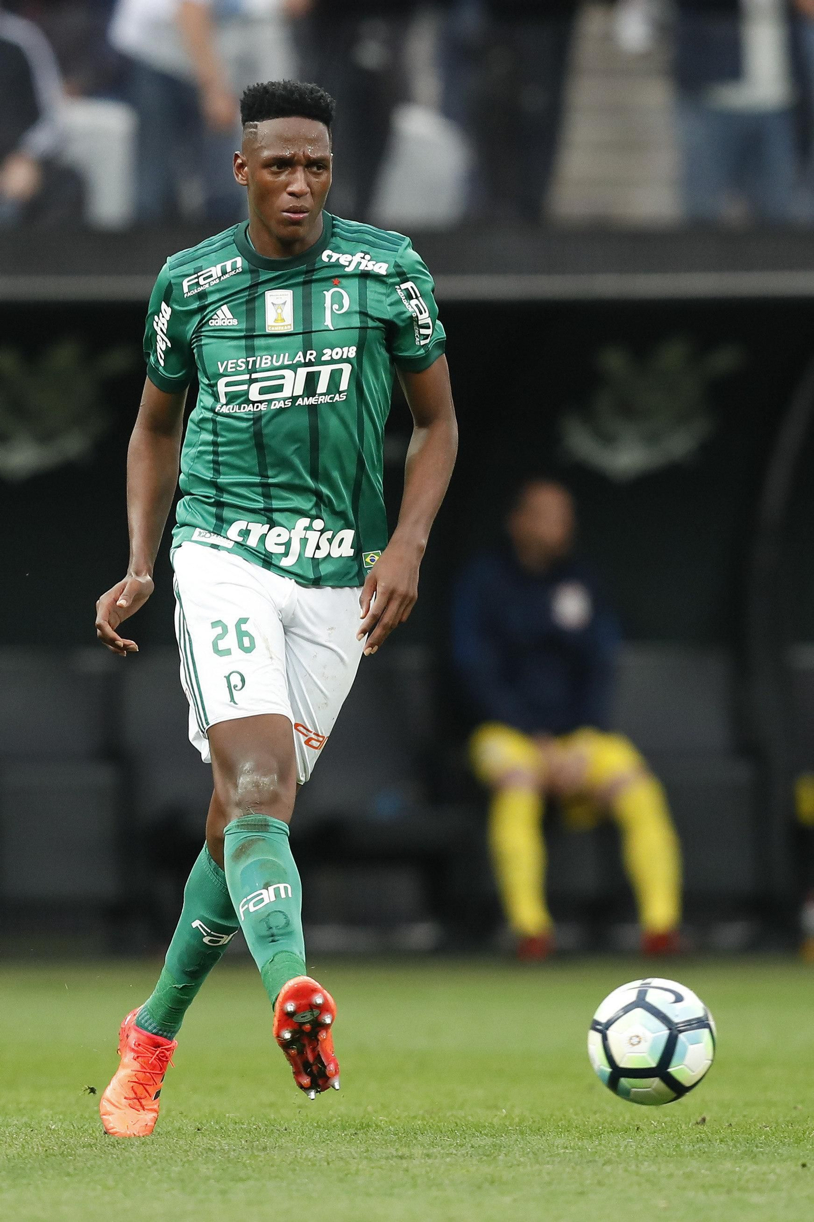 Yerry Mina, en el Palmeira.