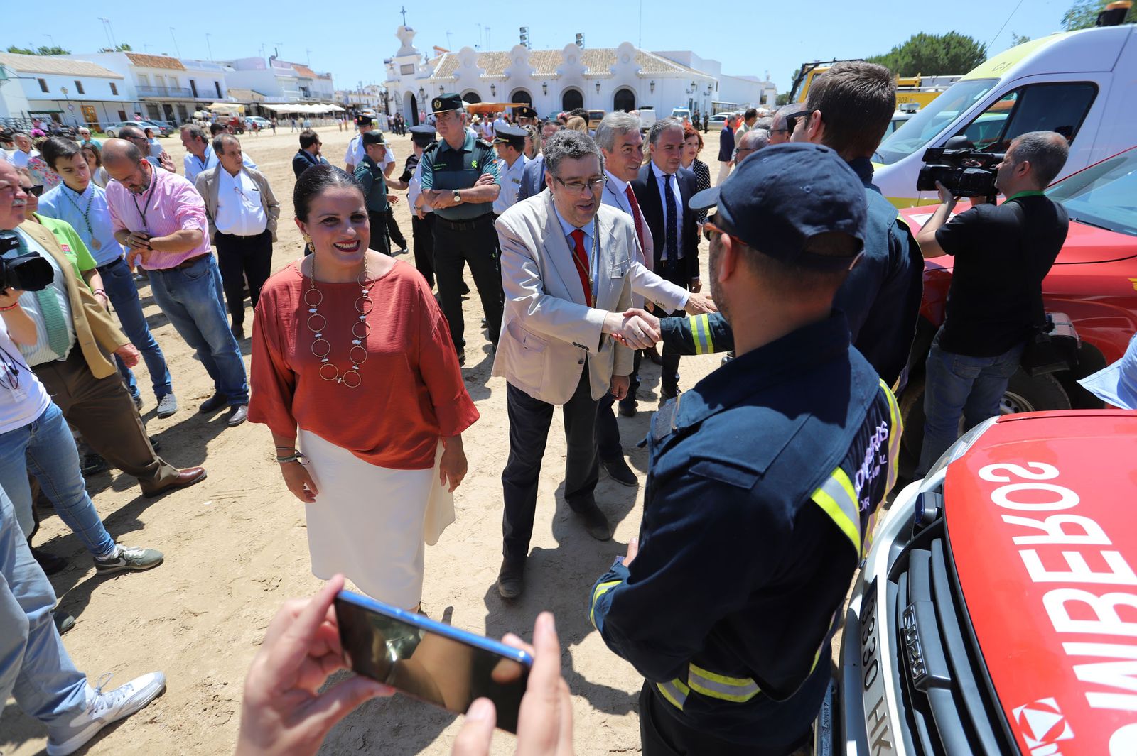 Imágenes del inicio de la Romería en la aldea almonteña