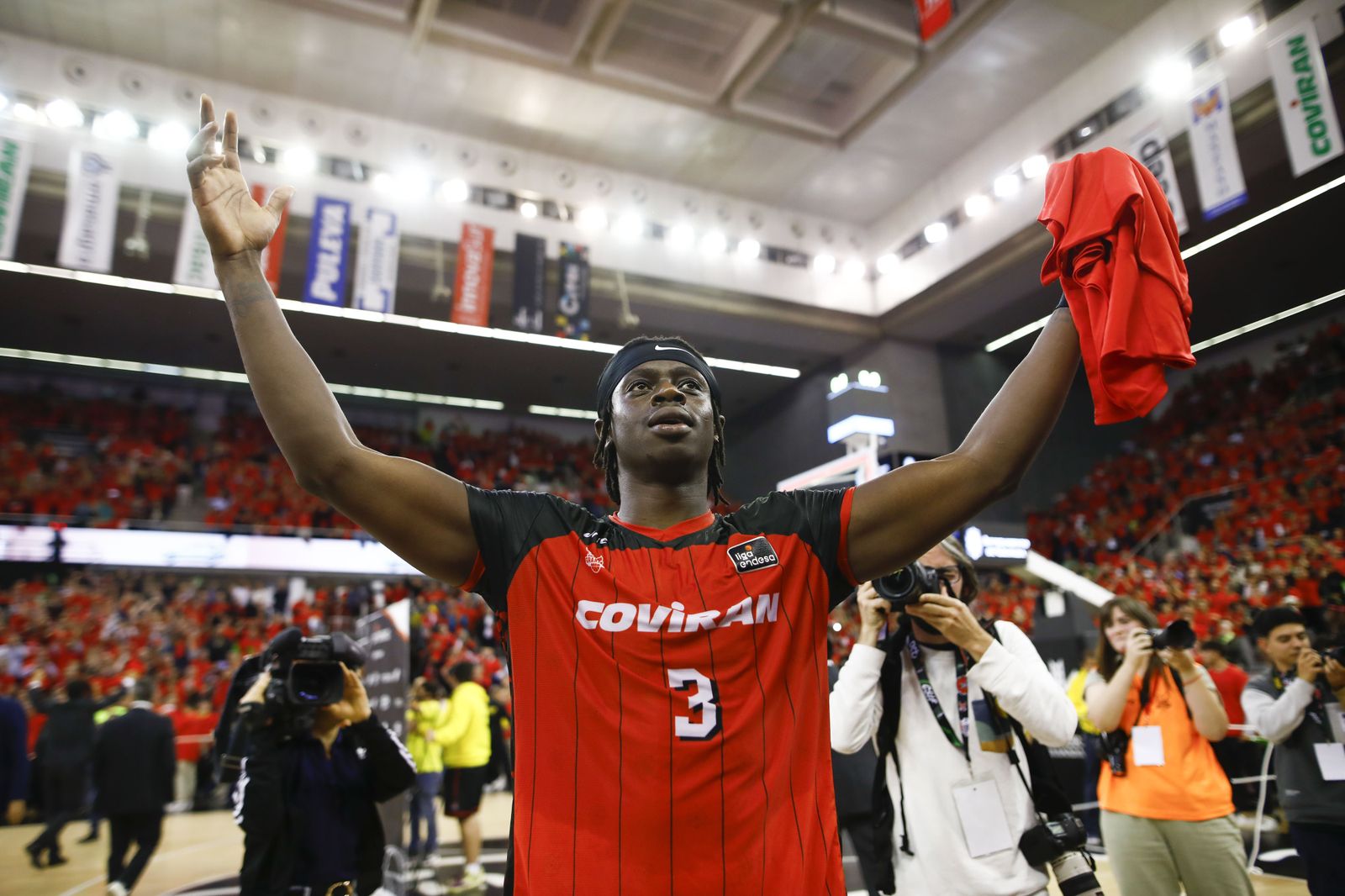Thomas Bropleh jugó su último partido con el Covirán ante el Joventut.