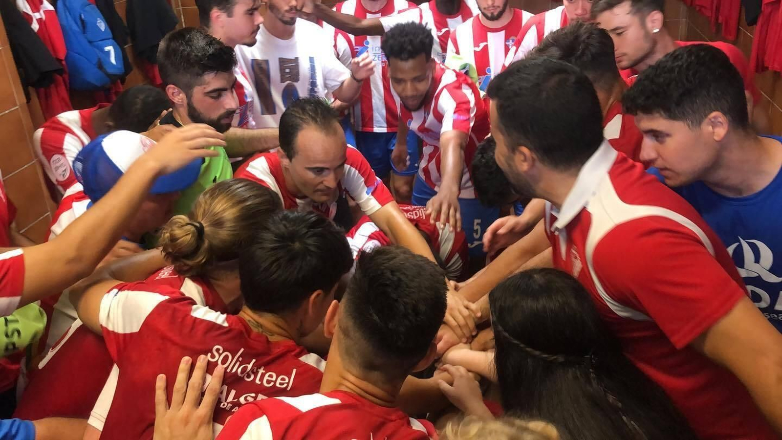 Alegría en el vestuario rojiblanco.