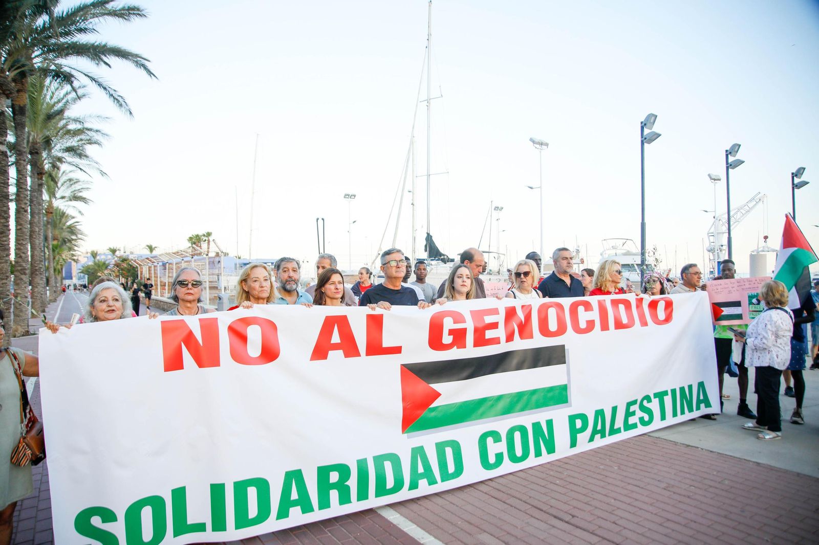 Imágenes de la manifestación en Almería por el genocidio en Palestina