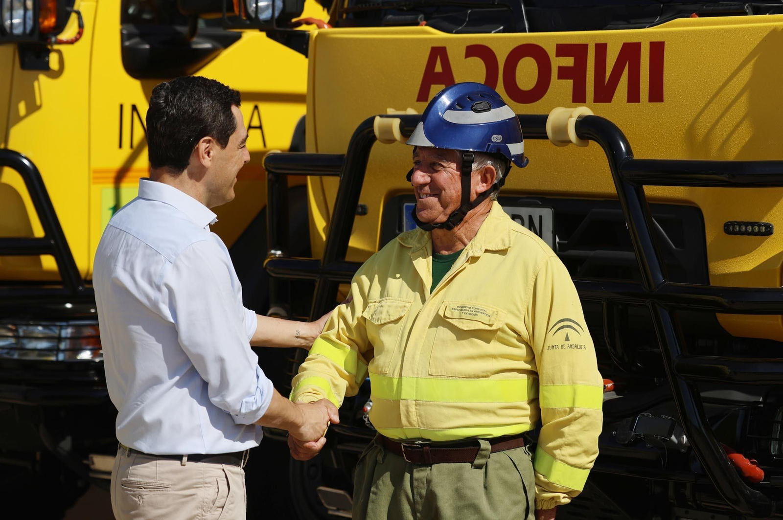 Imágenes de la presentación del Plan Infoca 2024 de prevención de incendios forestales