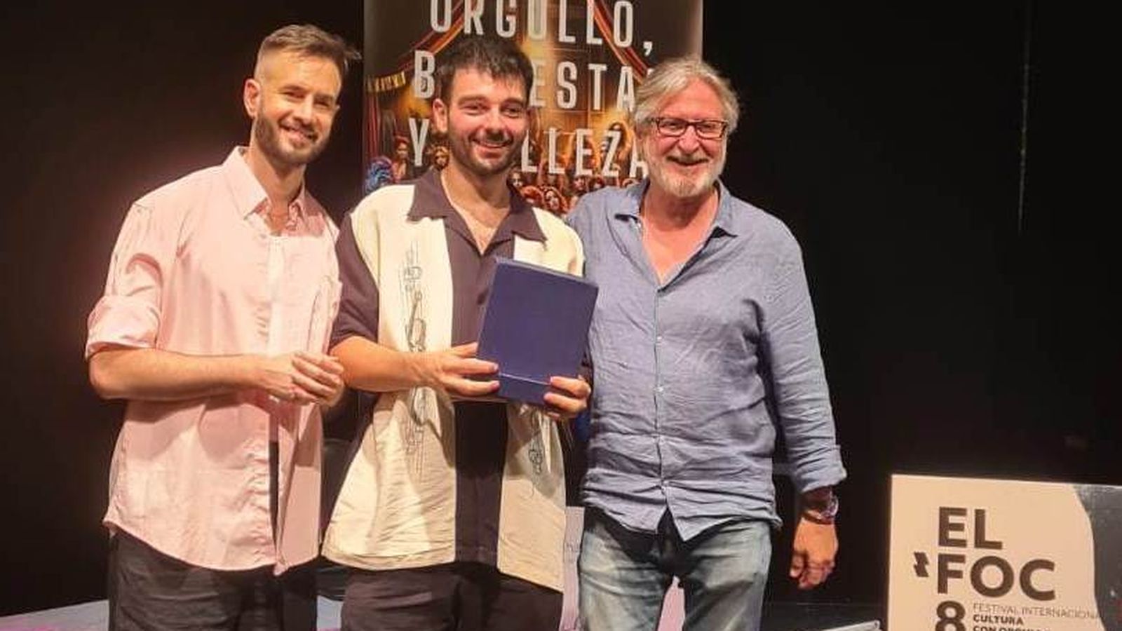 Emma De Martino, autor, Avelino Piedad, Premio Nazario 2024 a la mejor interpretación por 'El Gé'  y Sebastián Haro