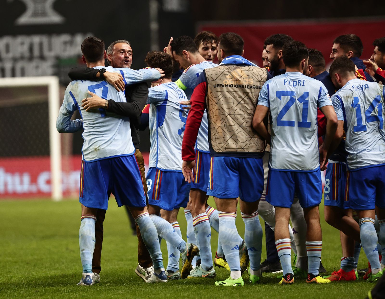 Las imágenes del triunfo de España en Portugal