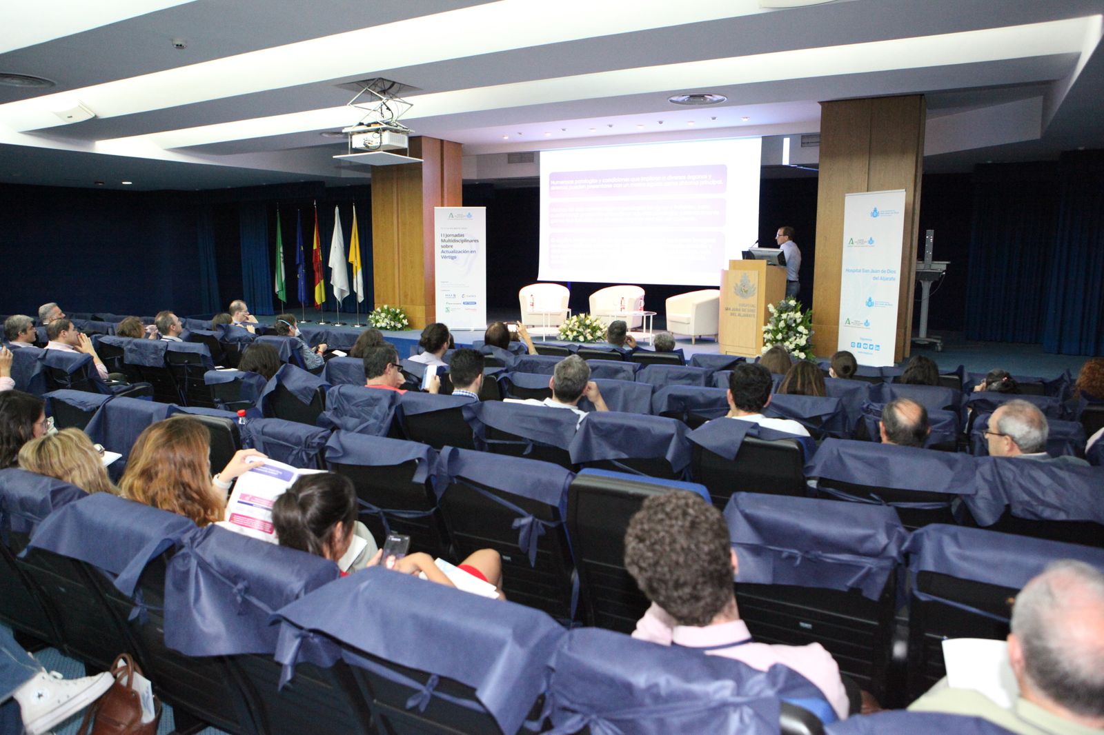 El inicio de las jornadas en el Hospital San Juan de Dios del Aljarafe.