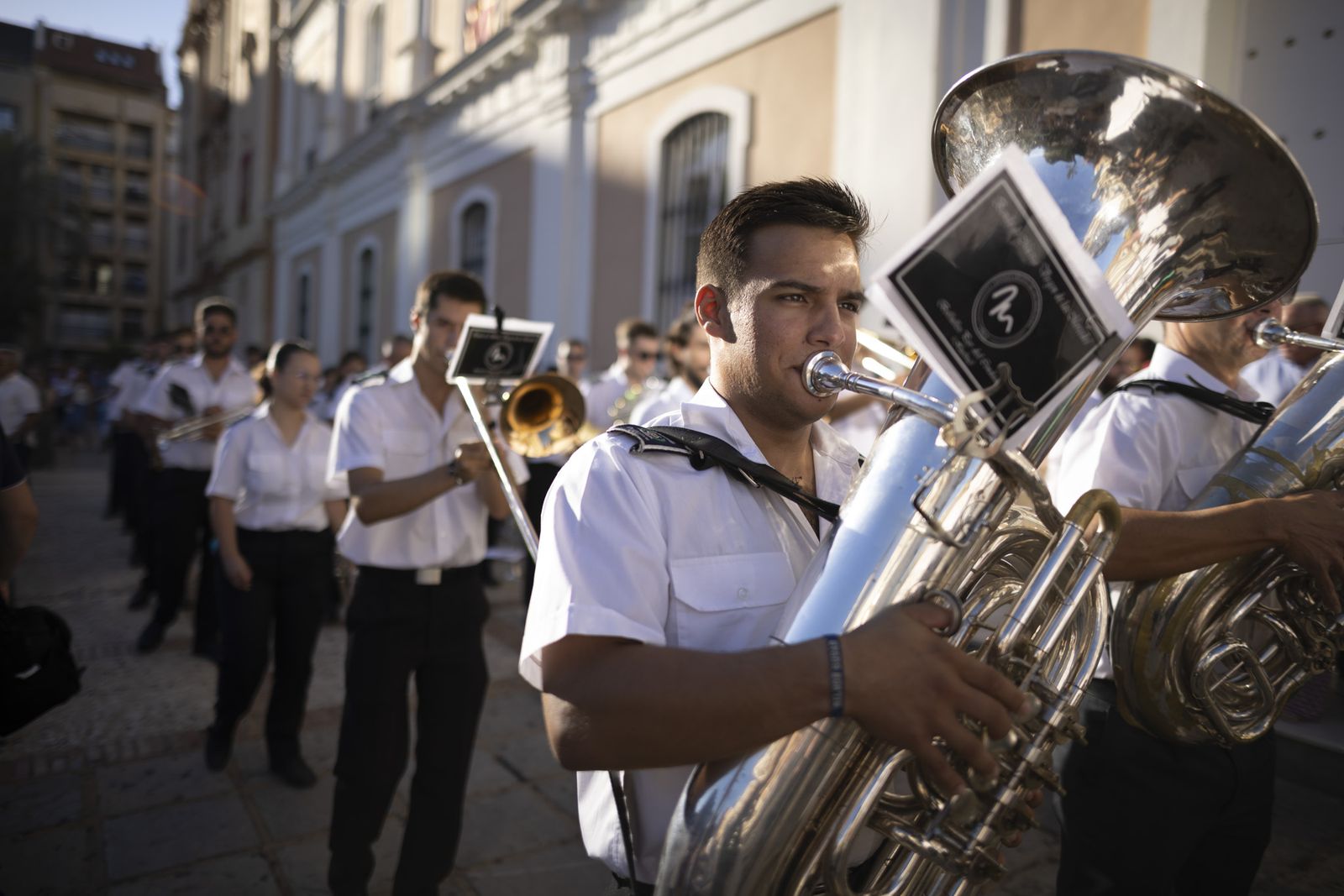 Imágenes de la salida de la Virgen de la Cinta desde la Catedral hacia el Santuario