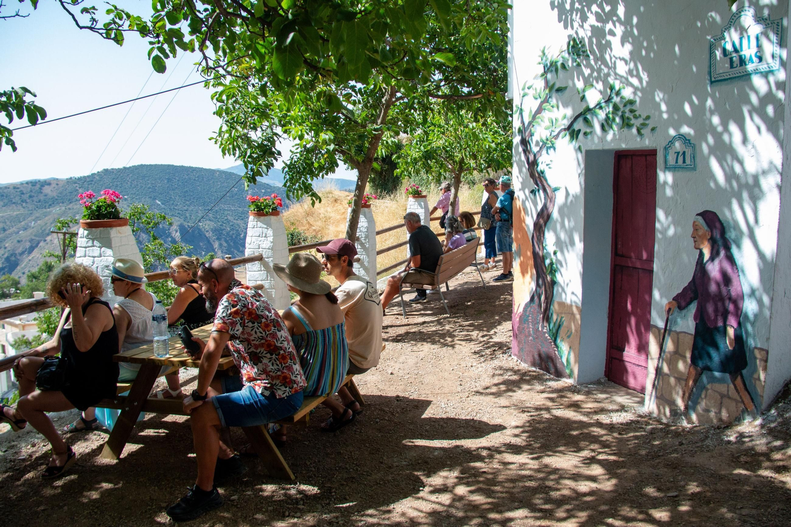 Imagen de archivo del mirador que estrenaba Pórtugos este año.