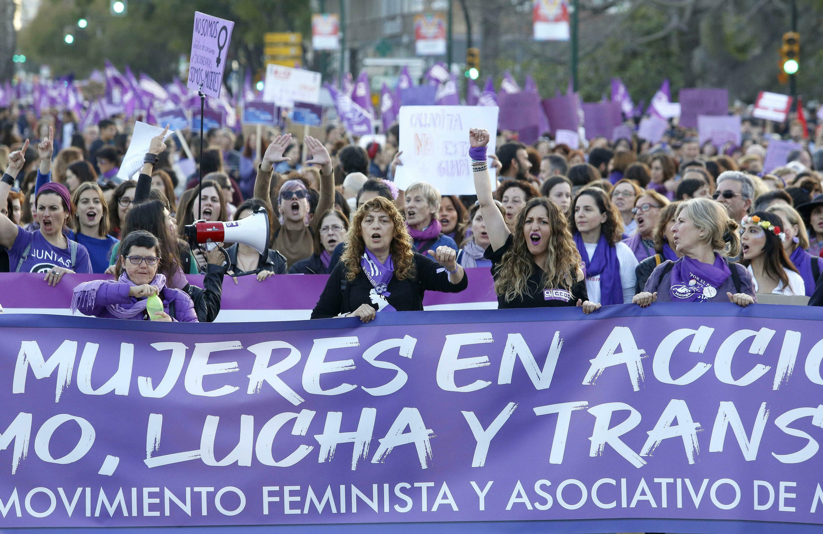 Las fotos de la manifestación del 8M en Málaga