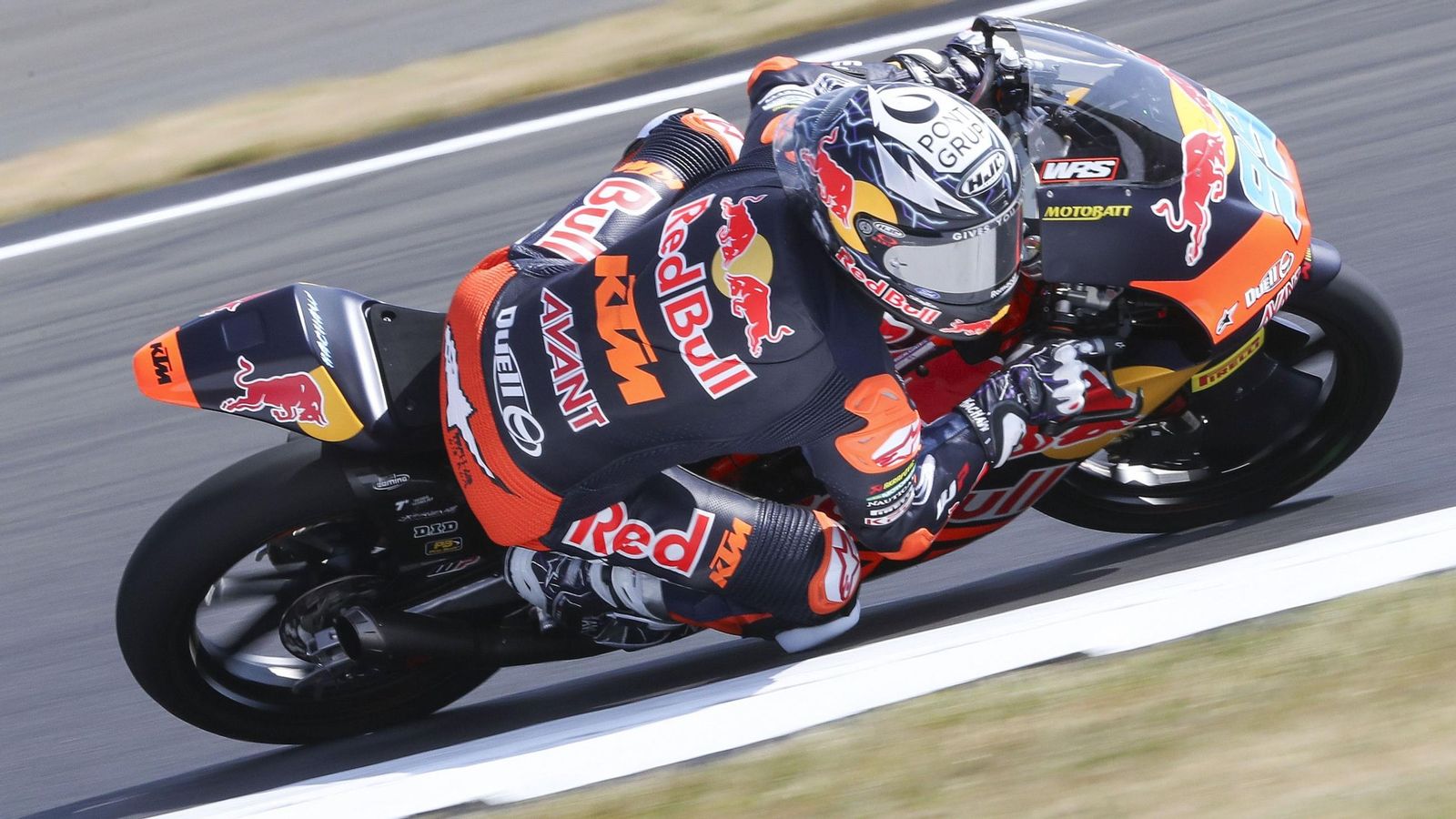 José Antonio Rueda, líder de Moto3, en el trazado de Silverstone